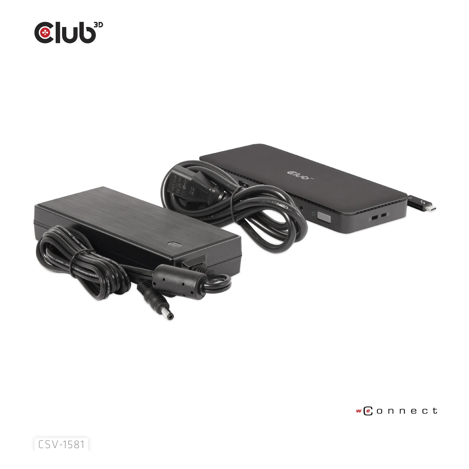 CLUB3D CSV-1581 station d'accueil Thunderbolt 4 Noir