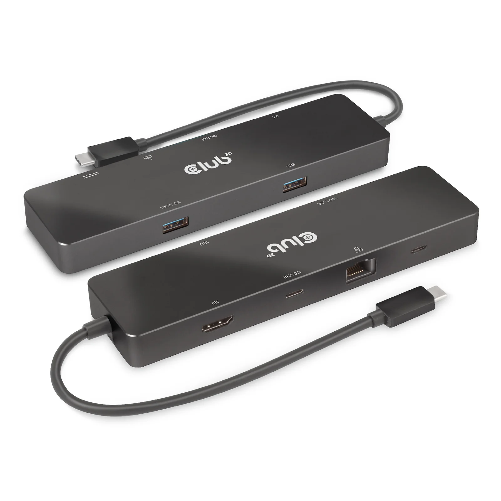 CLUB3D CSV-1584 station d'accueil Avec fil USB 3.2 Gen 2 (3.1 Gen 2) Type-C Noir