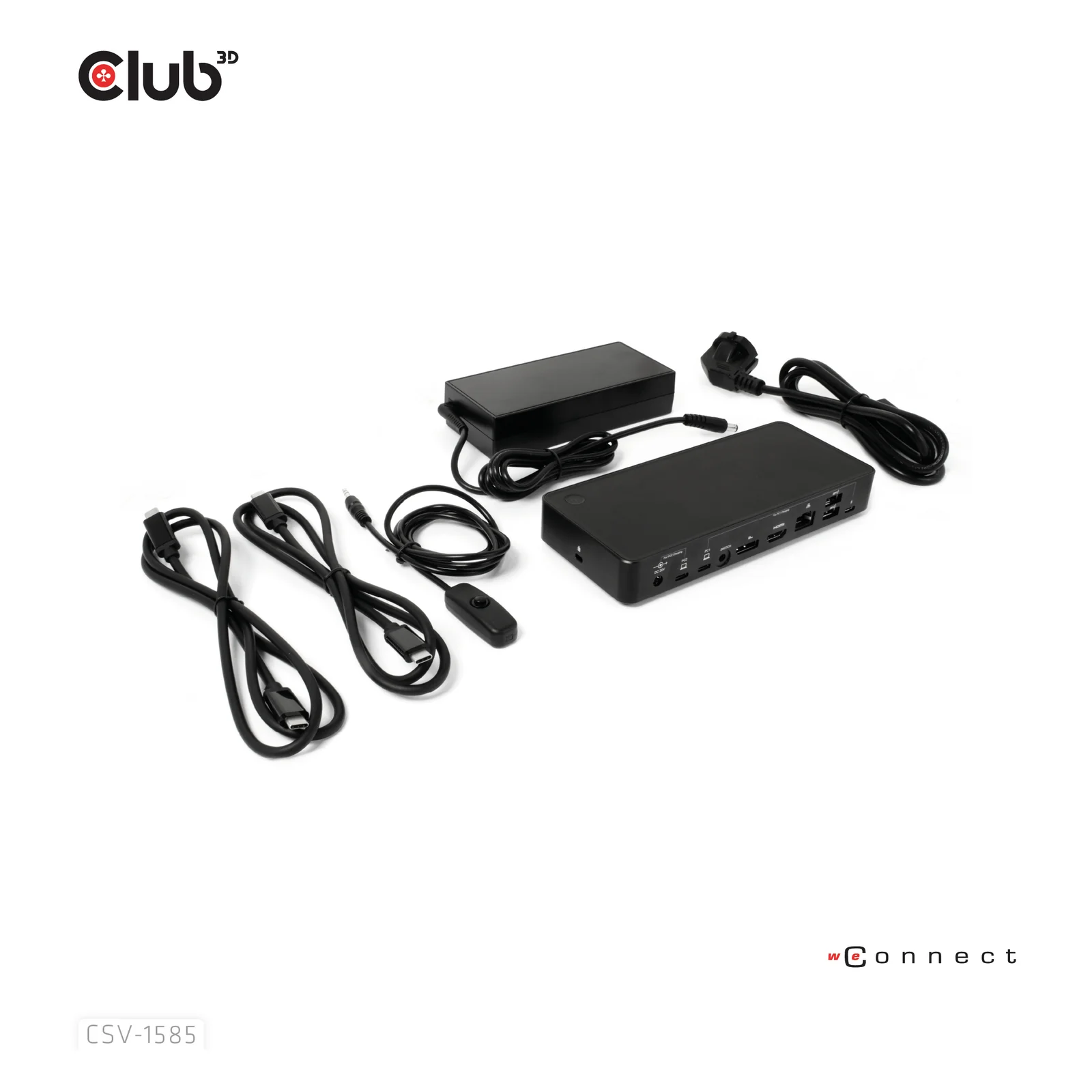 CLUB3D CSV-1585 commutateur écran, clavier et souris Noir
