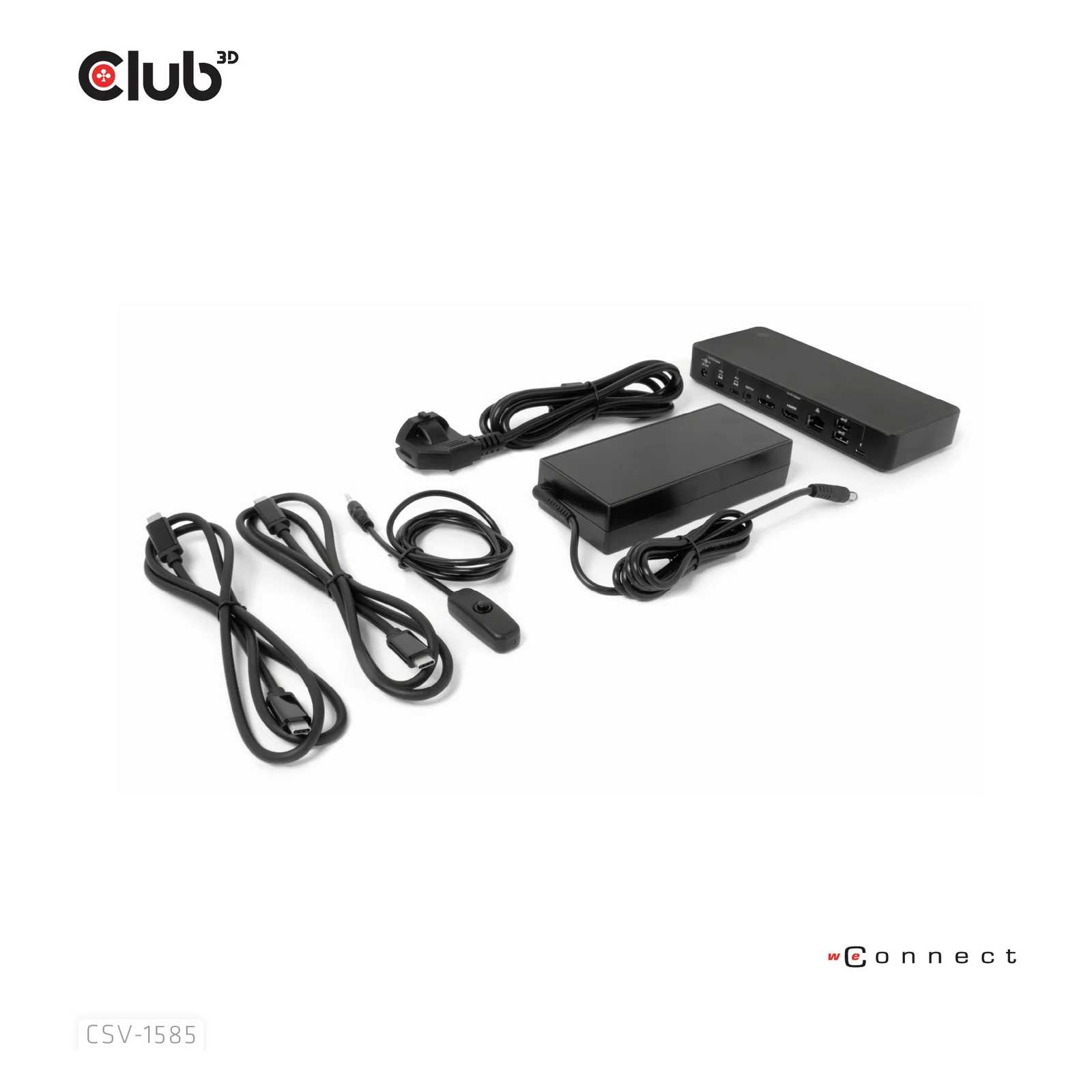 CLUB3D CSV-1585 commutateur écran, clavier et souris Noir