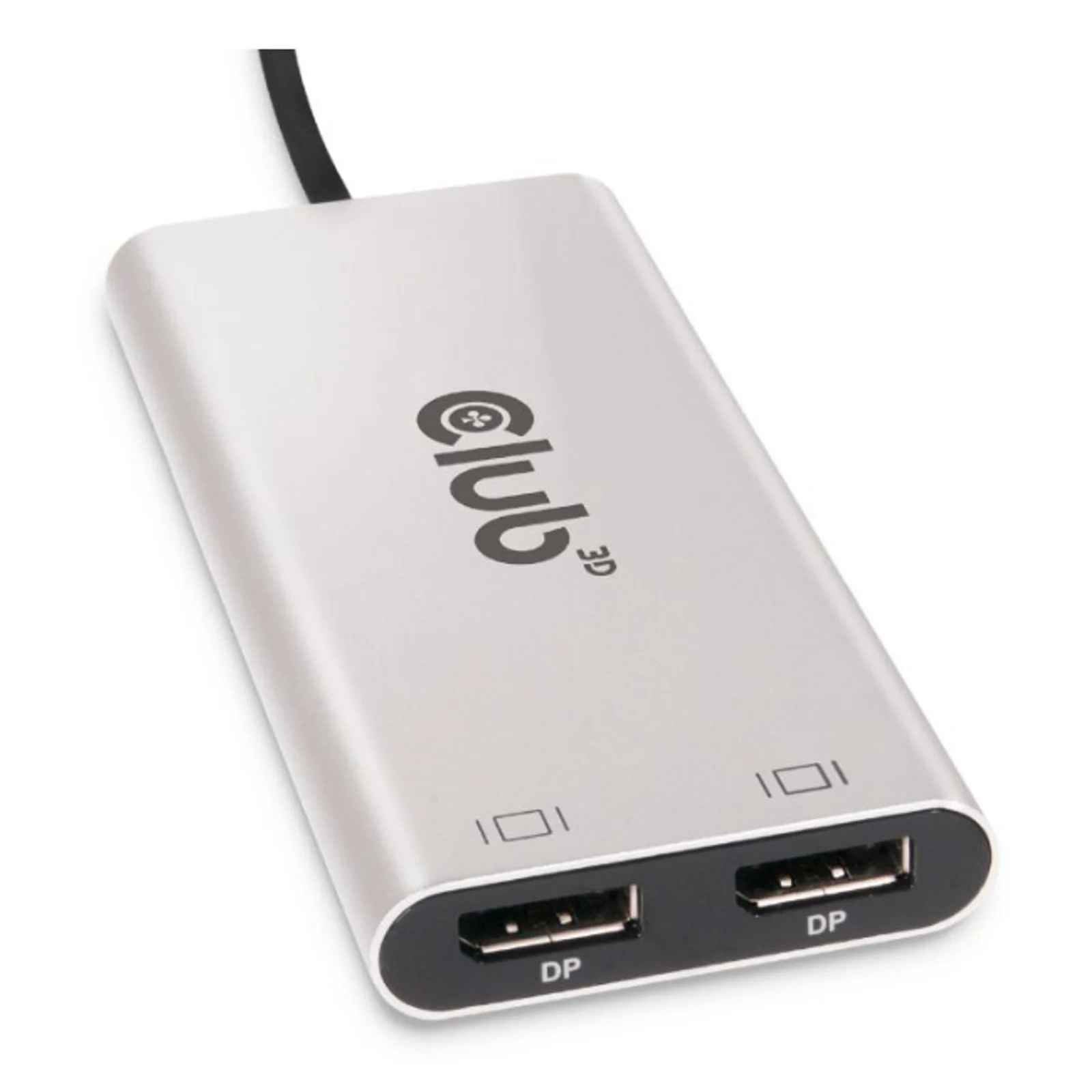 CLUB3D CSV-1586 hub & concentrateur Thunderbolt 3 40000 Mbit/s Argent
