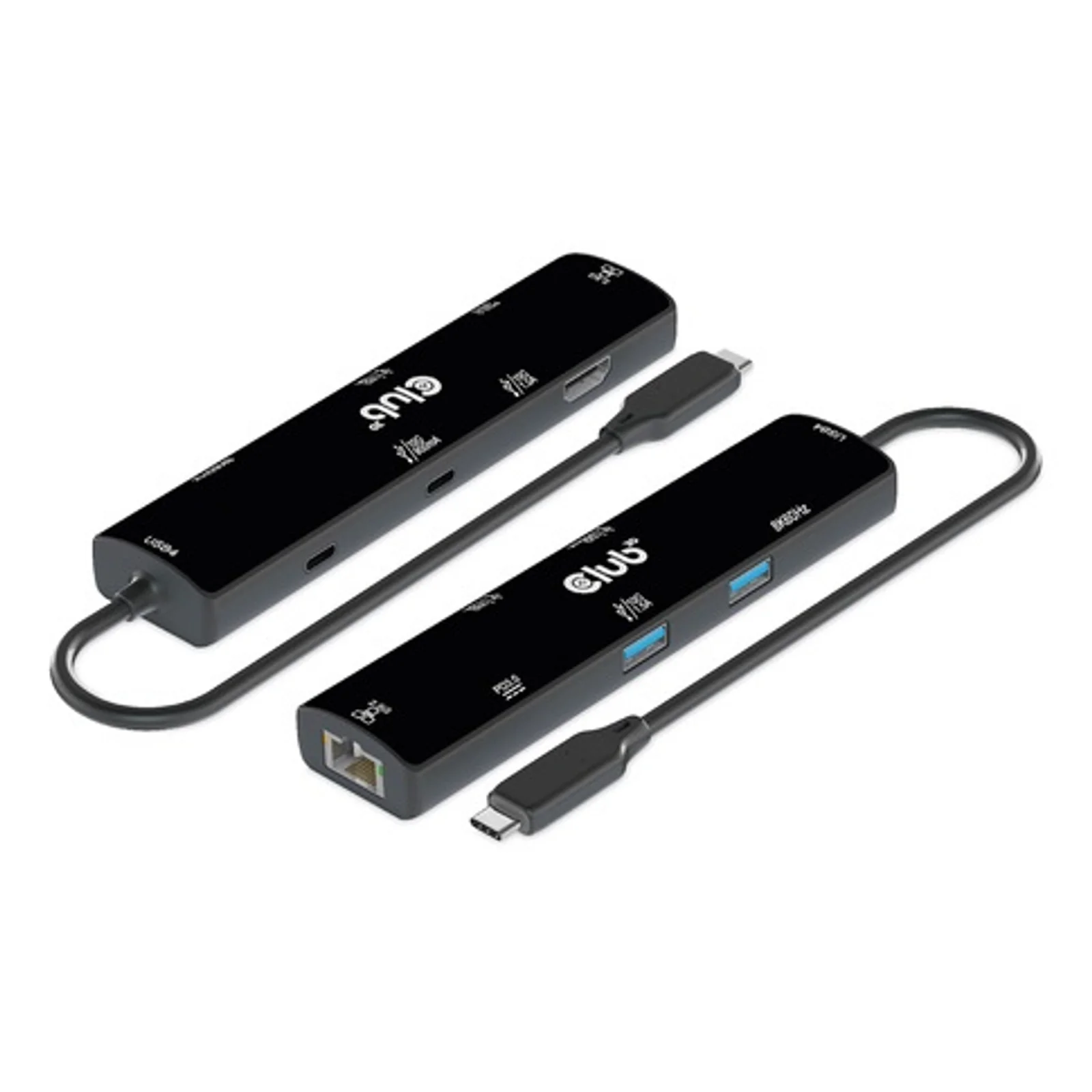 CLUB3D CSV-1599 station d'accueil USB 3.2 Gen 1 (3.1 Gen 1) Type-C Noir