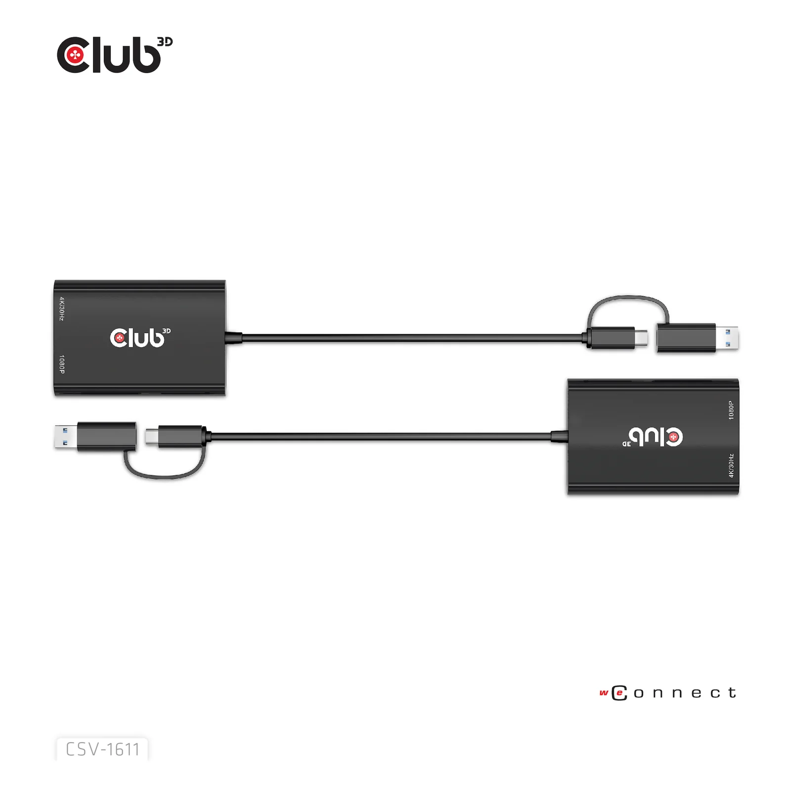 CLUB3D CSV-1611 adaptateur graphique USB 3840 x 2160 pixels Noir