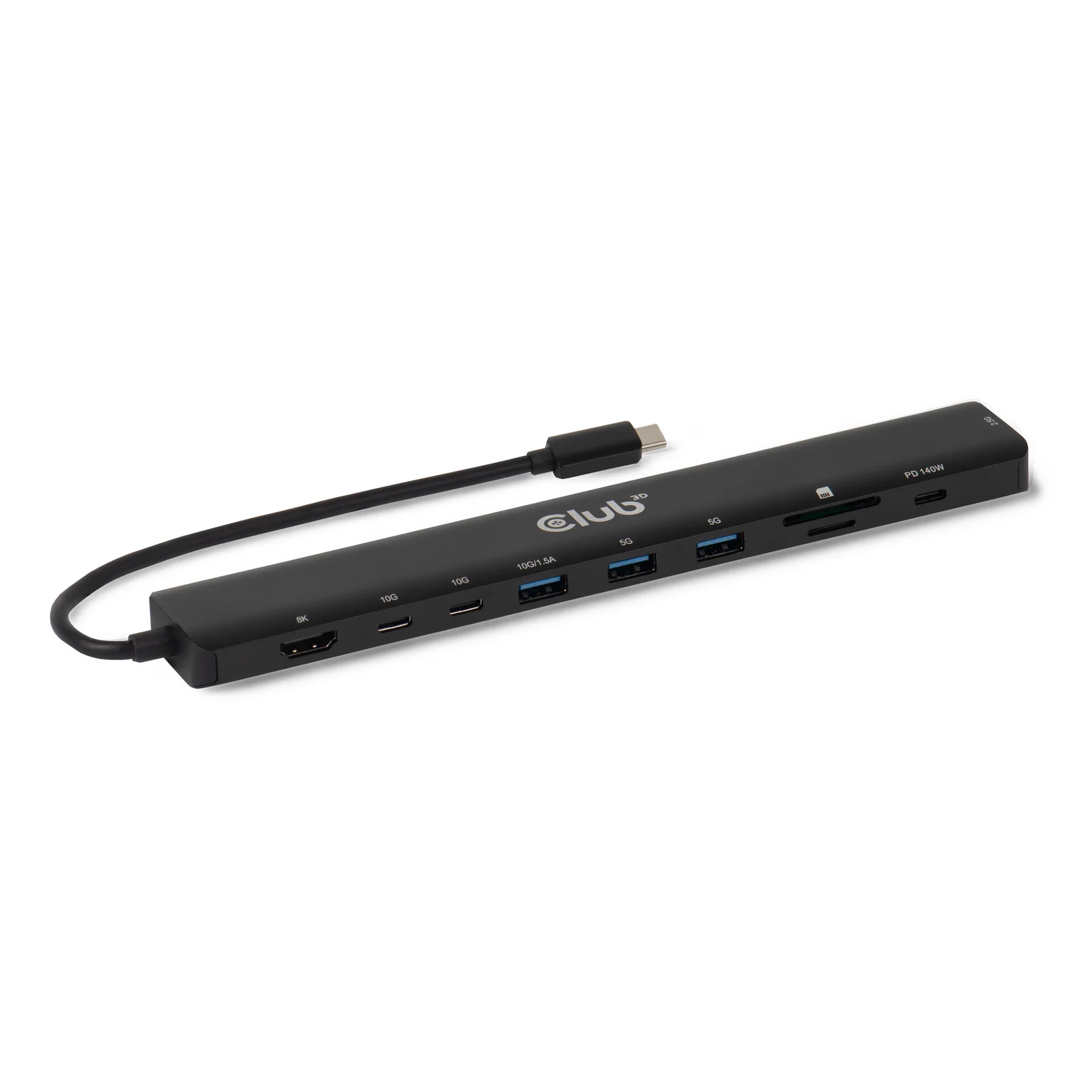 CLUB3D CSV-2550 station d'accueil Avec fil USB Type-C Noir