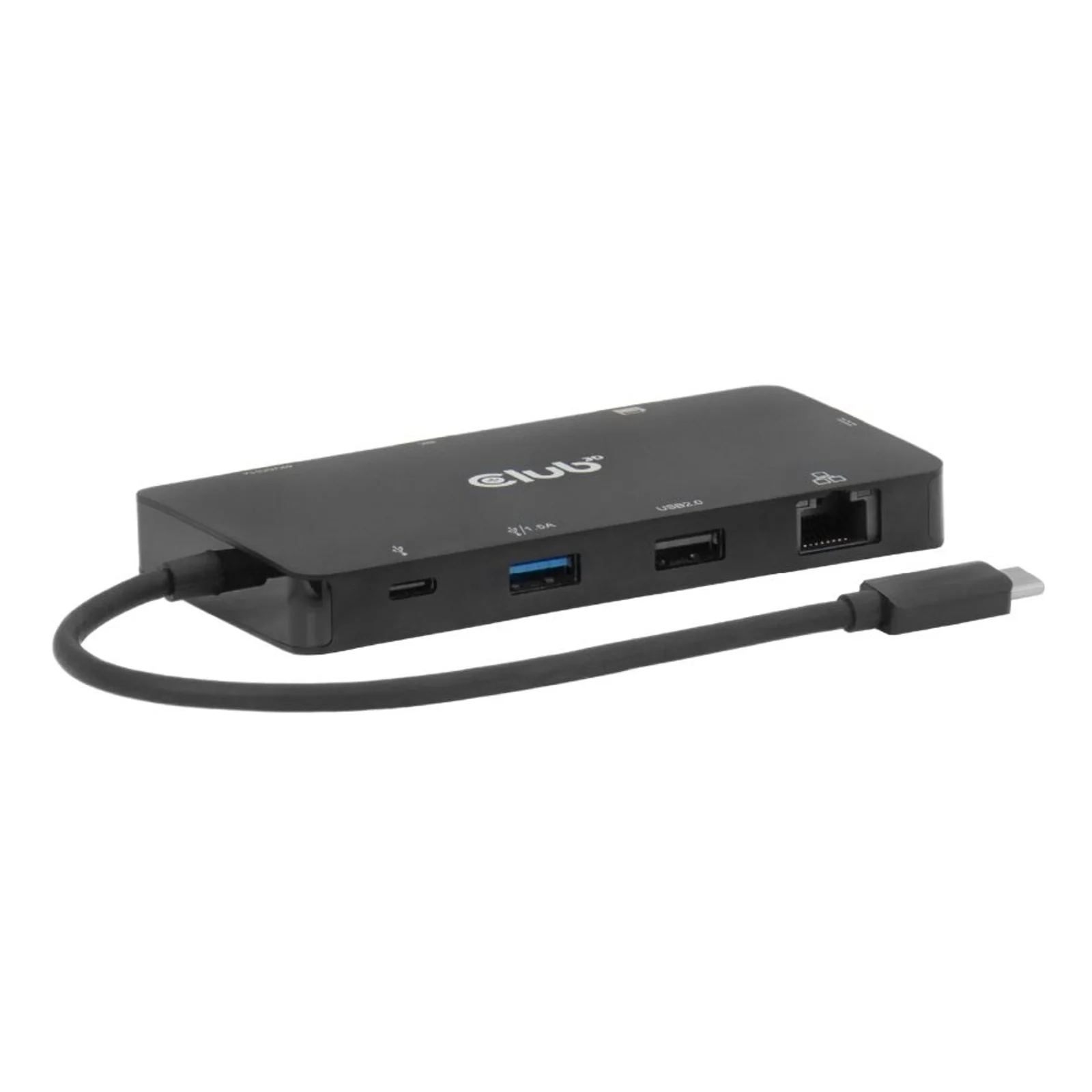 CLUB3D CSV-2552 hub & concentrateur USB Type-C 5000 Mbit/s Noir