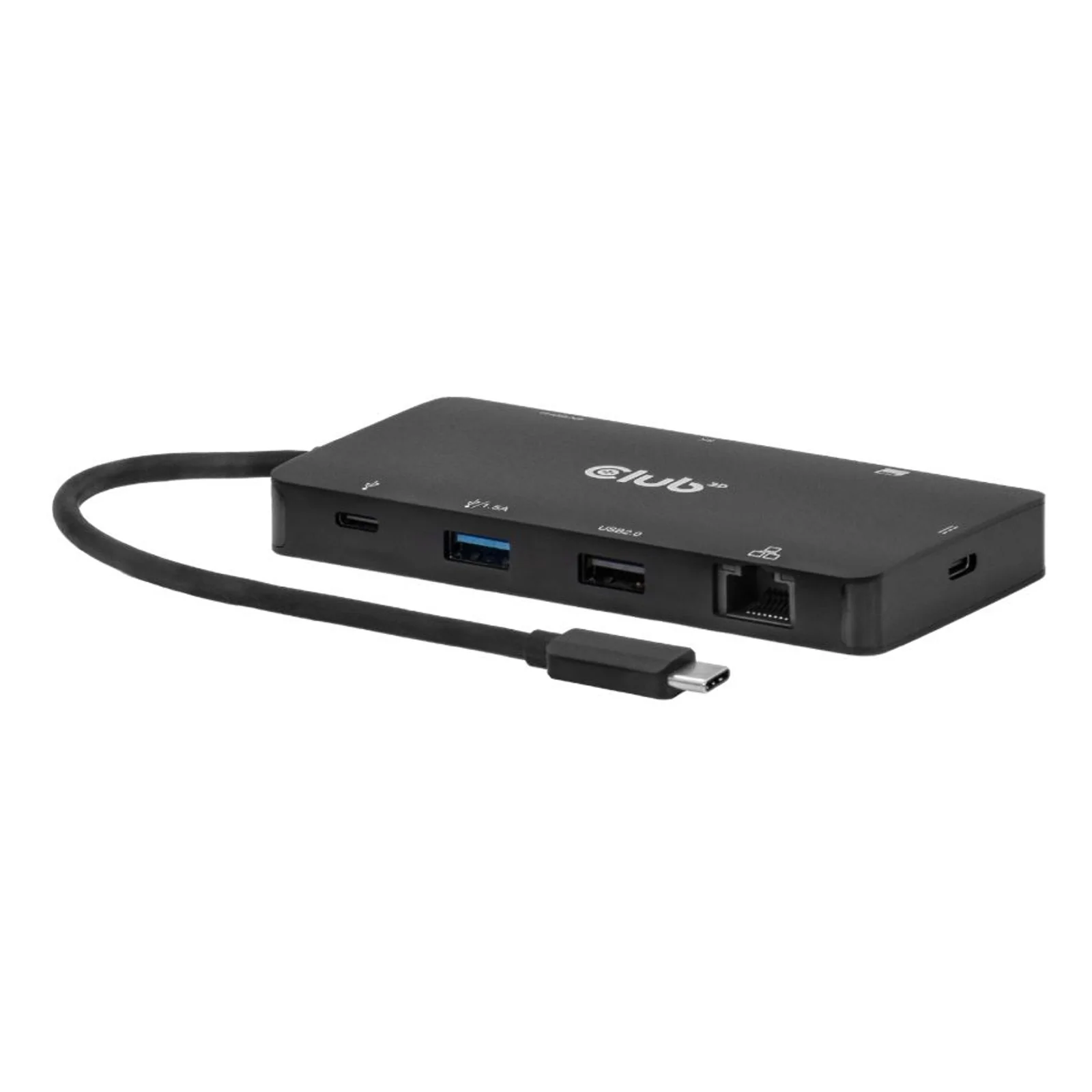 CLUB3D CSV-2552 hub & concentrateur USB Type-C 5000 Mbit/s Noir