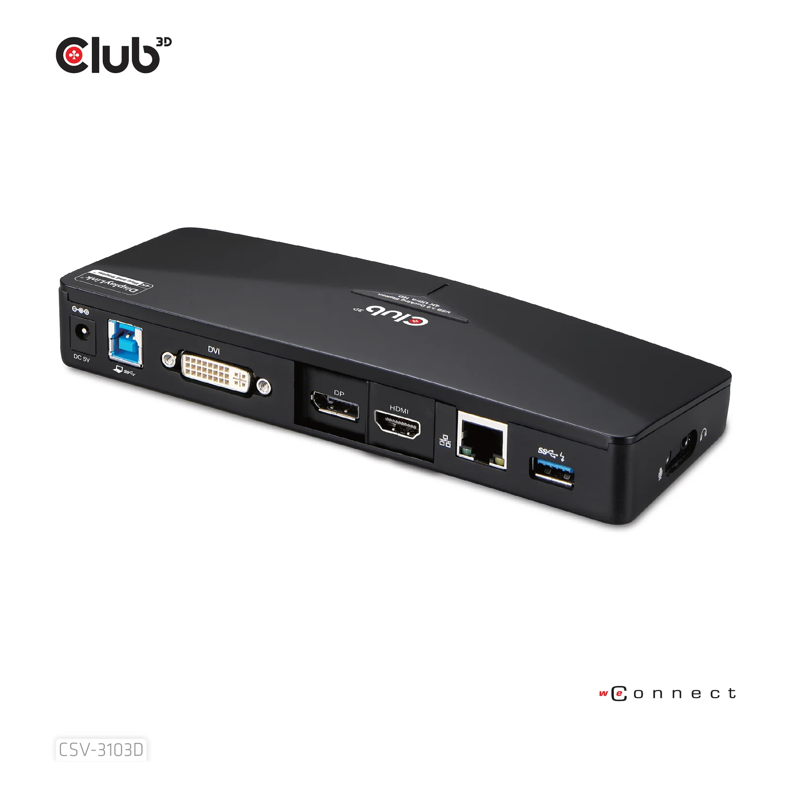 CLUB3D CSV-3103D The Club 3D Universal USB 3.1 Gen 1 UHD 4K Docking station DisplayLink™