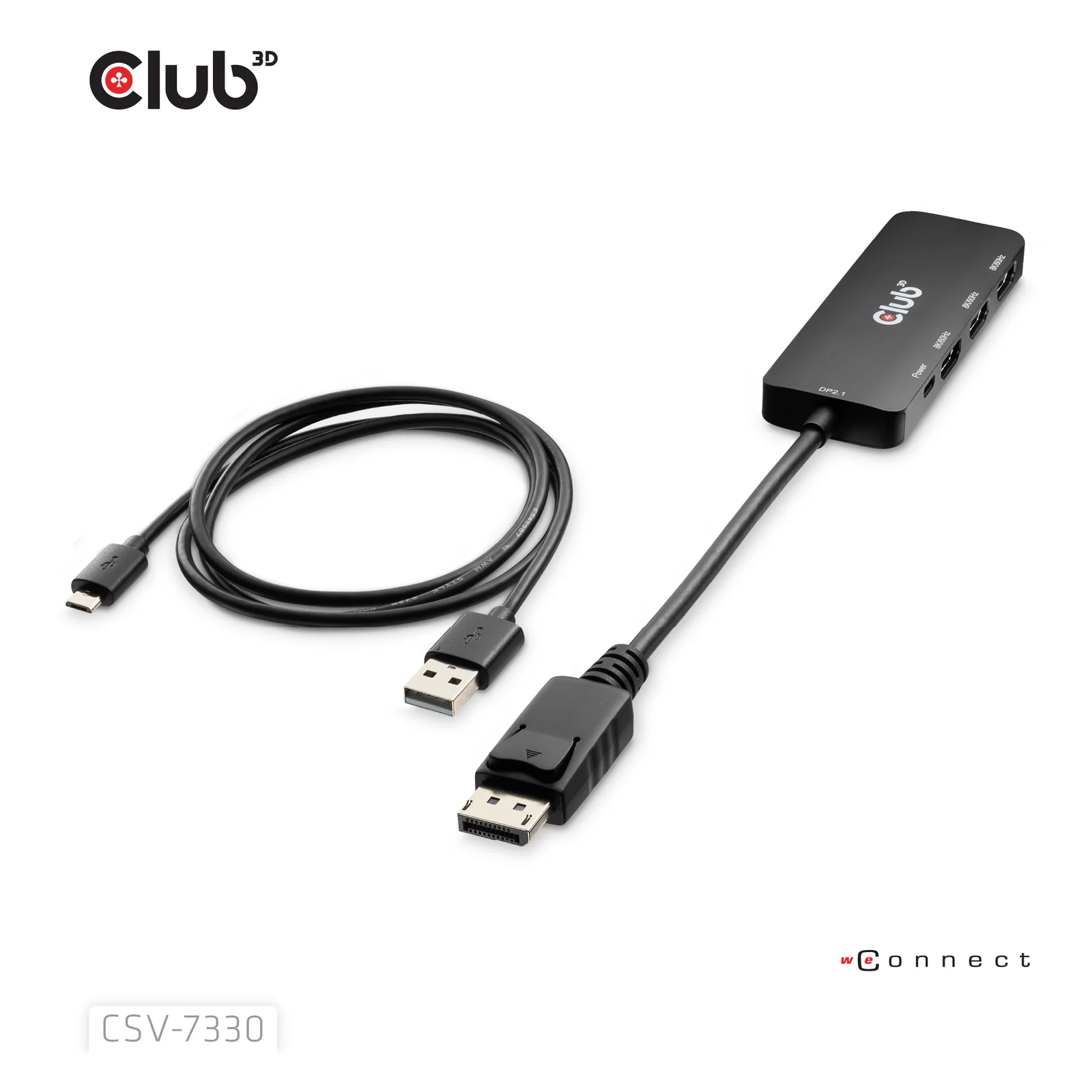 CLUB3D CSV-7330 station d'accueil DisplayPort Noir