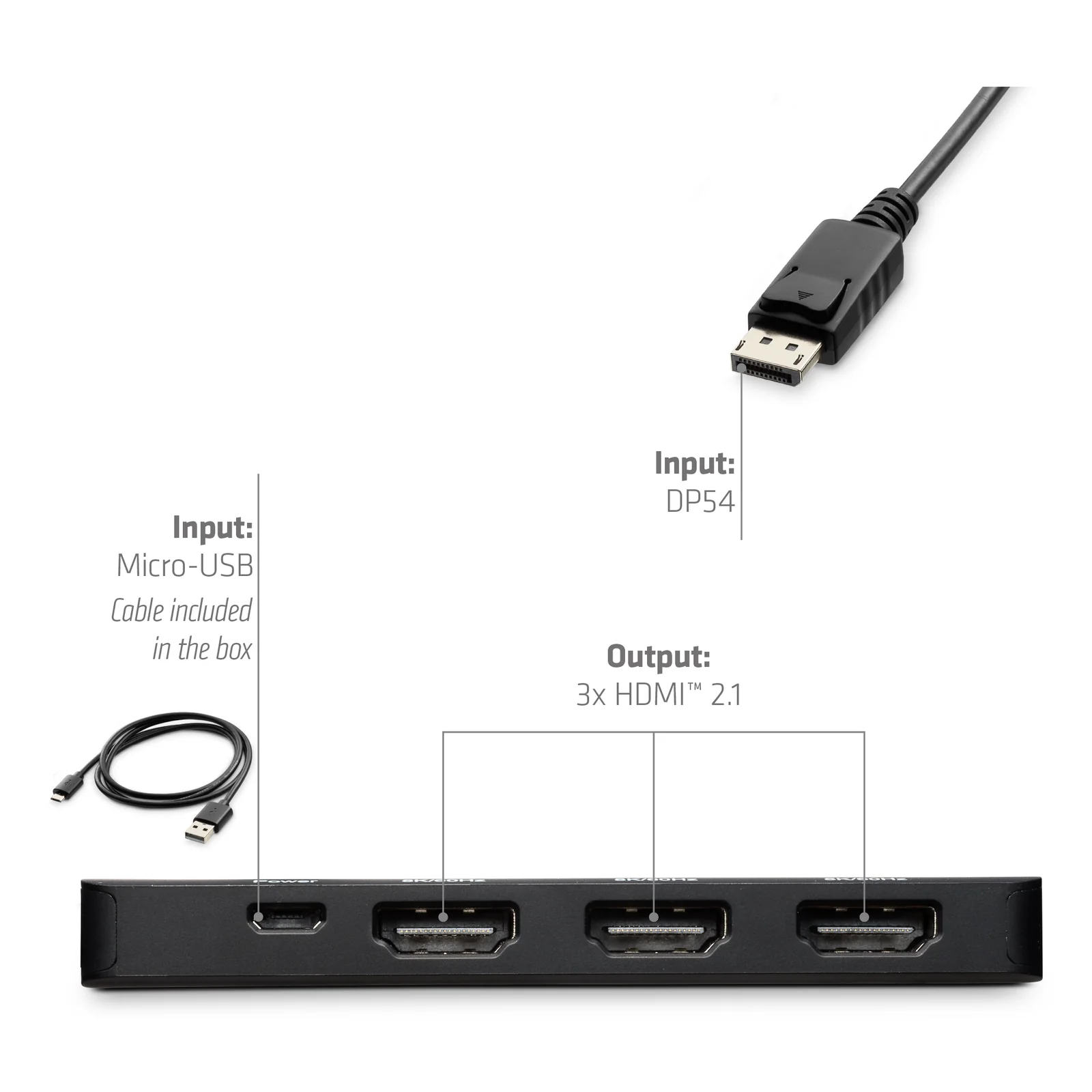 CLUB3D CSV-7330 station d'accueil DisplayPort Noir