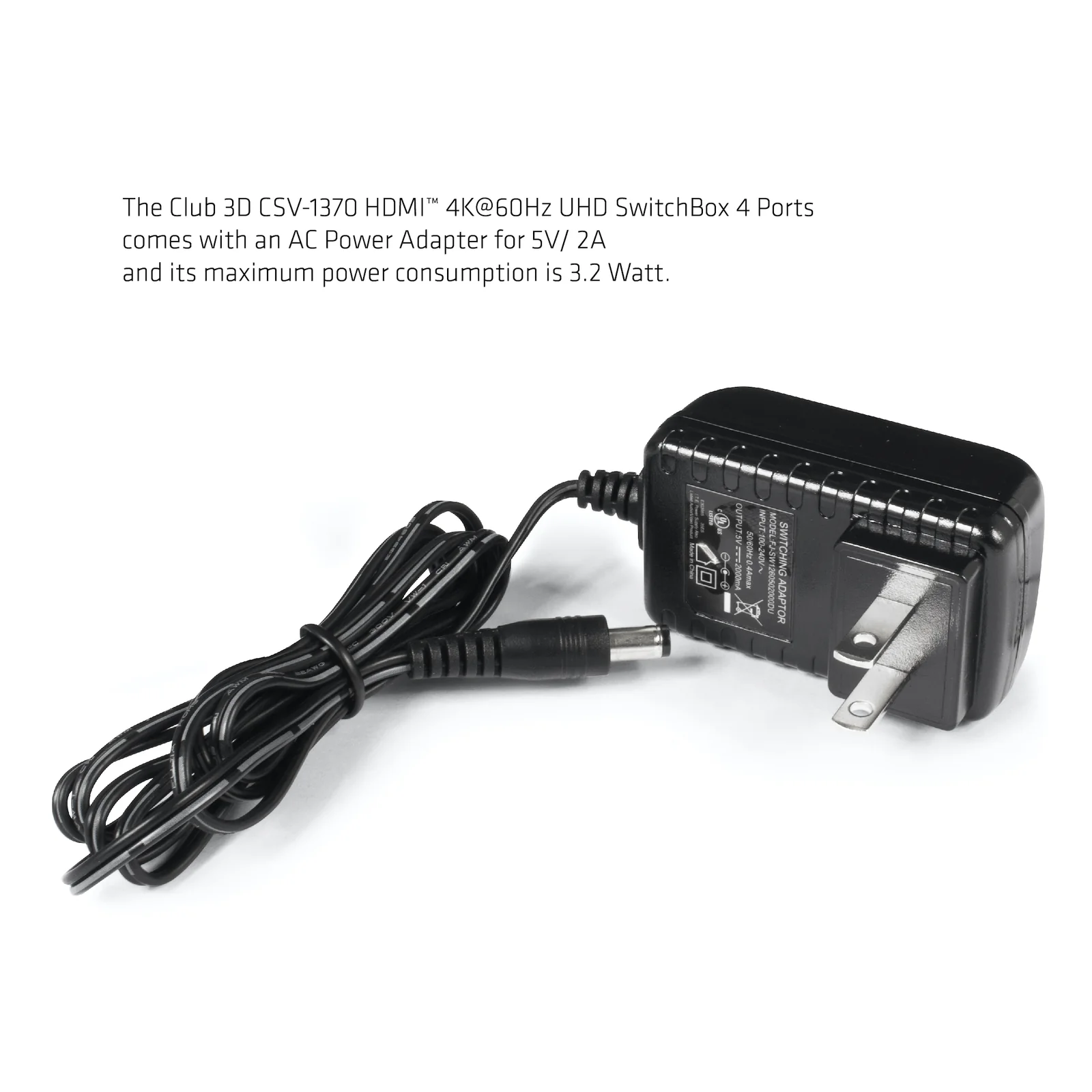 CLUB3D HDMI 2.0 UHD SwitchBox 4 Ports