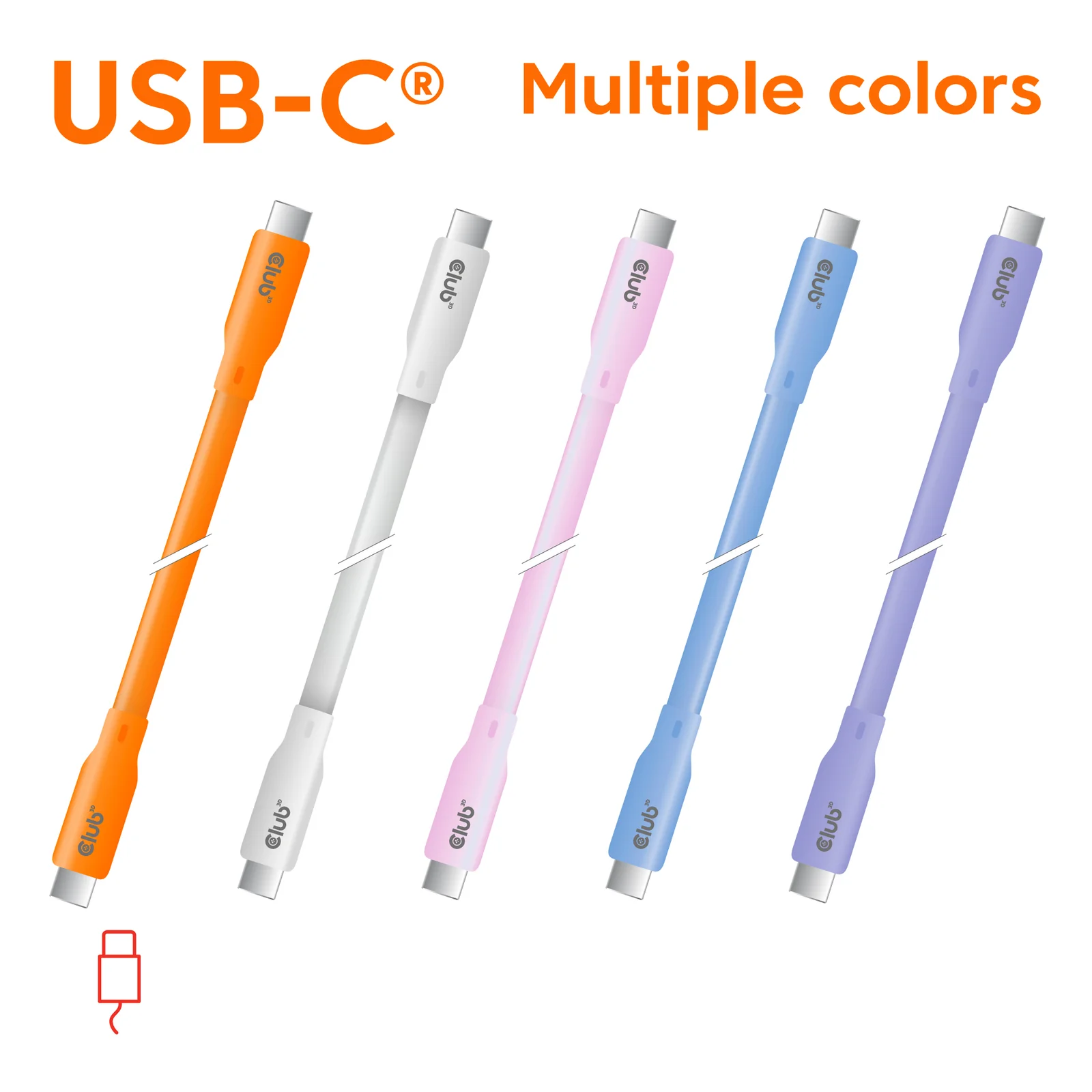 CLUB3D Kabel / Adapter câble USB USB4 Gen 2x2 2 m USB C 20 Gbit/s 240 W Orange