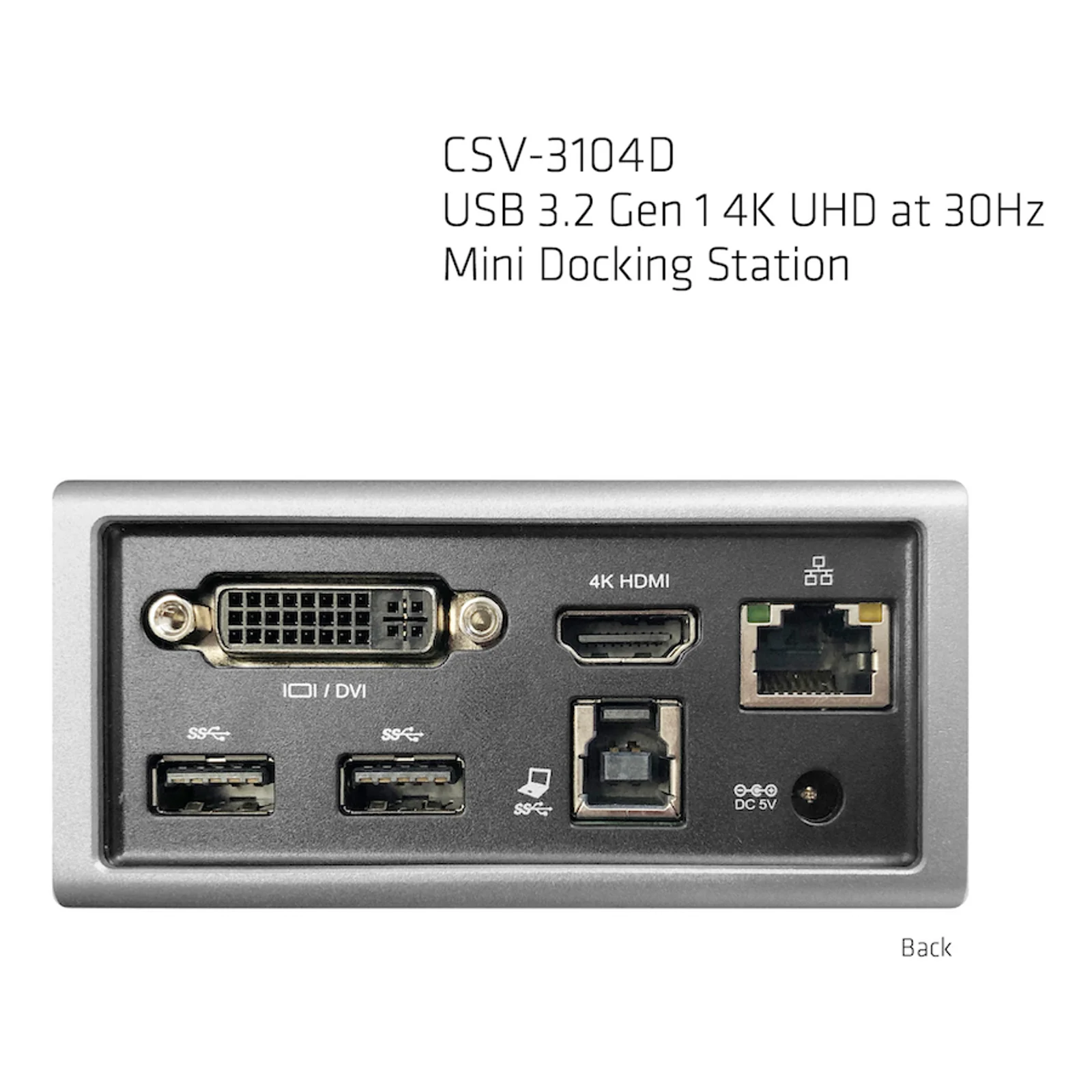 CLUB3D The Club 3D CSV-3104D USB 3.2 Gen 1 4K UHD at 30Hz Mini Docking Station Ultra slim design