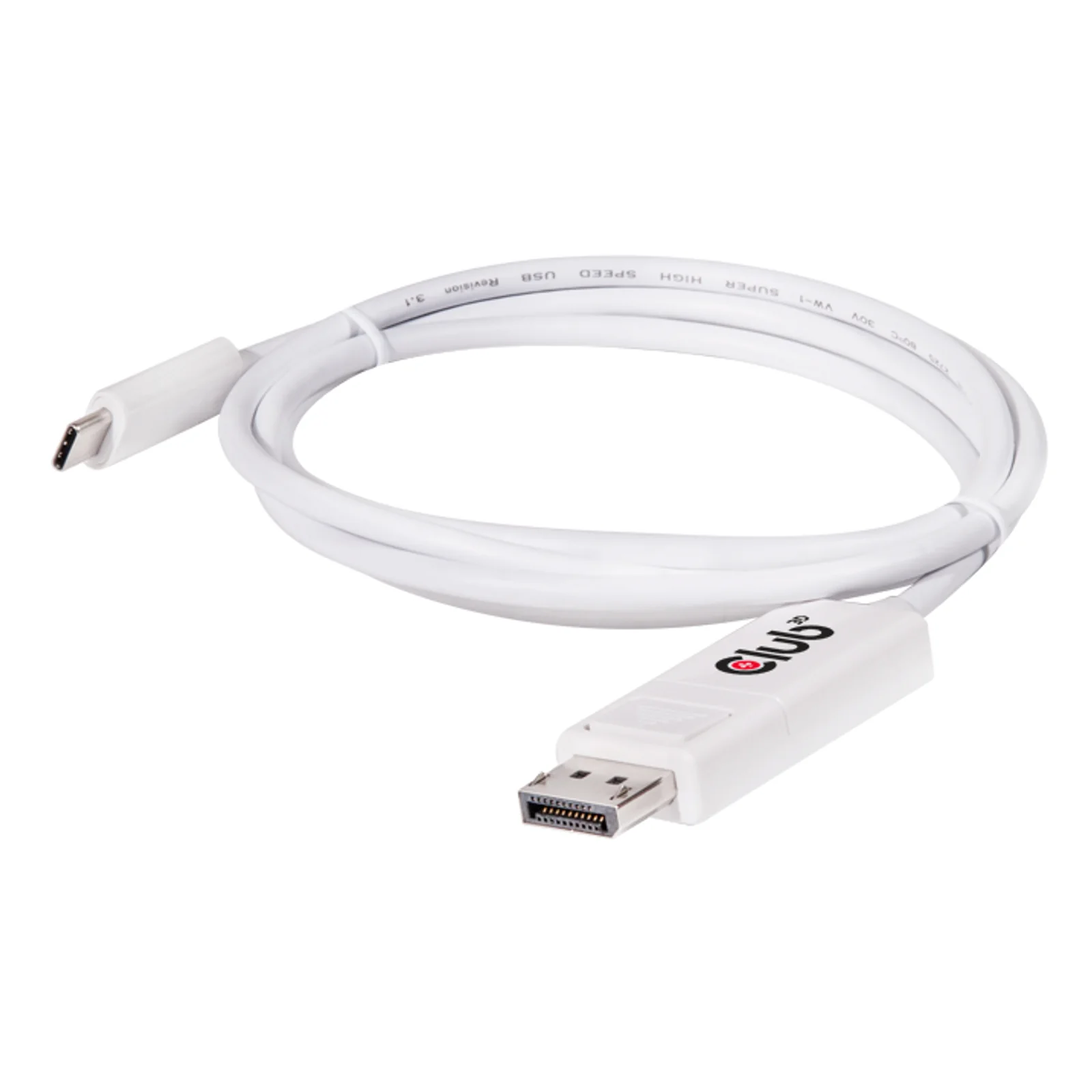 CLUB3D USB 3.1 Type C Cable to DisplayPort 1.2 UHD Adapter