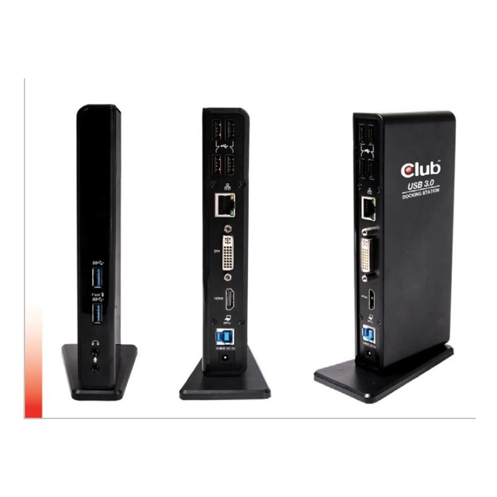 CLUB3D USB Gen1 Type A Dual Display Docking Station