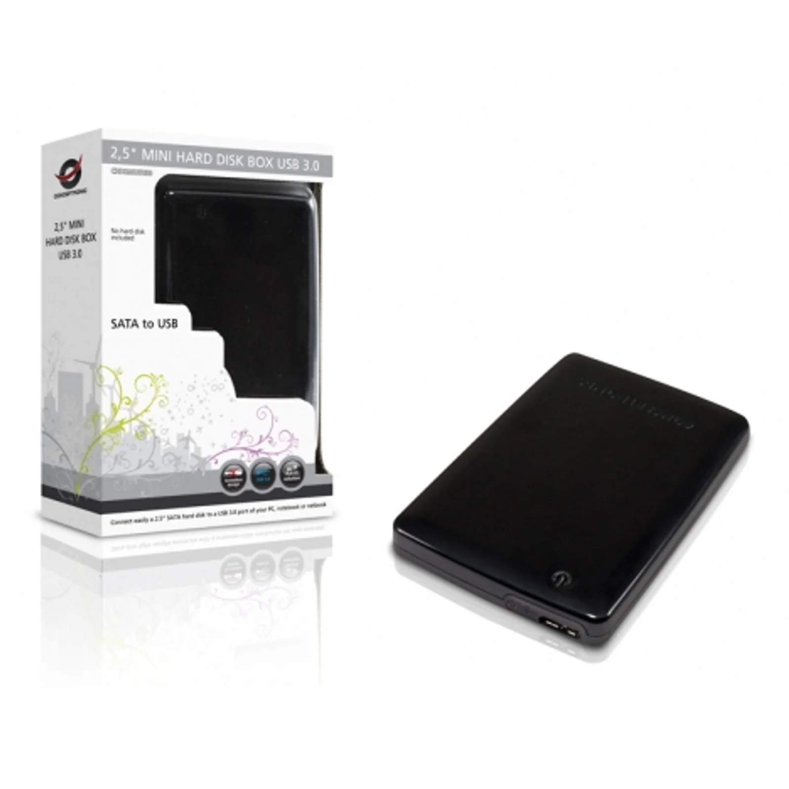 Conceptronic 2,5" Harddisk Box Mini USB 3.0