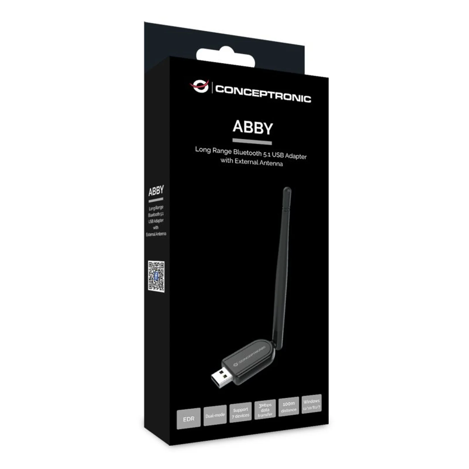 Conceptronic ABBY07B carte réseau Bluetooth 3 Mbit/s