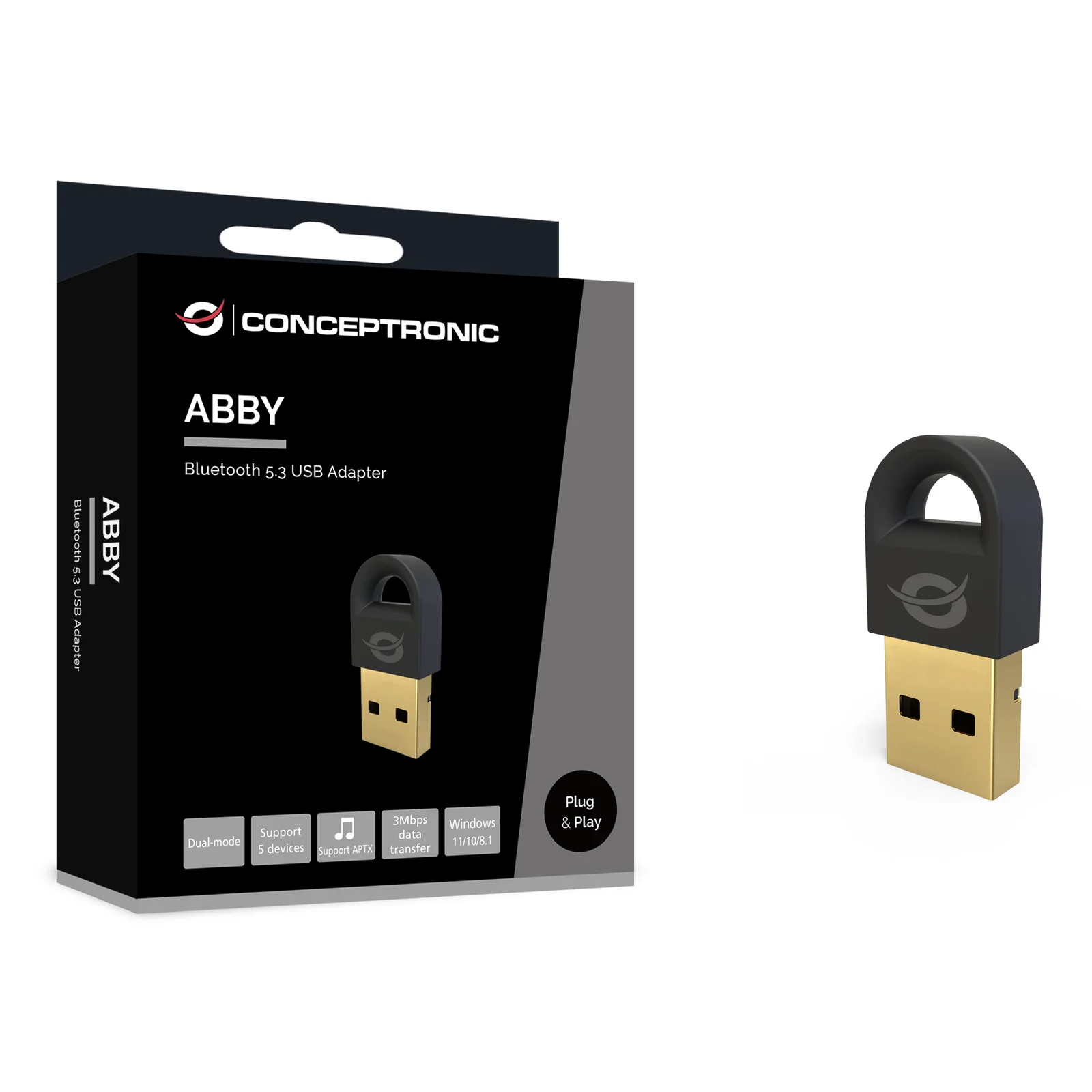 Conceptronic ABBY16B carte réseau Bluetooth 3 Mbit/s