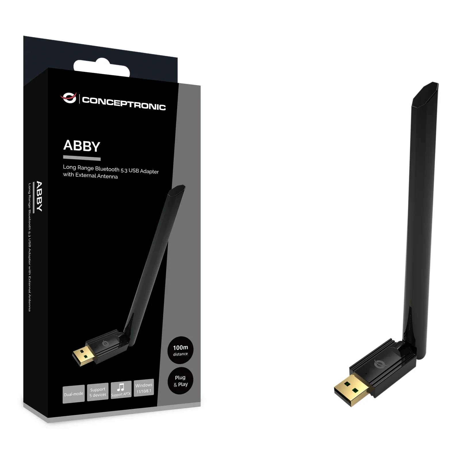 Conceptronic ABBY17B carte réseau Interne Bluetooth 3 Mbit/s