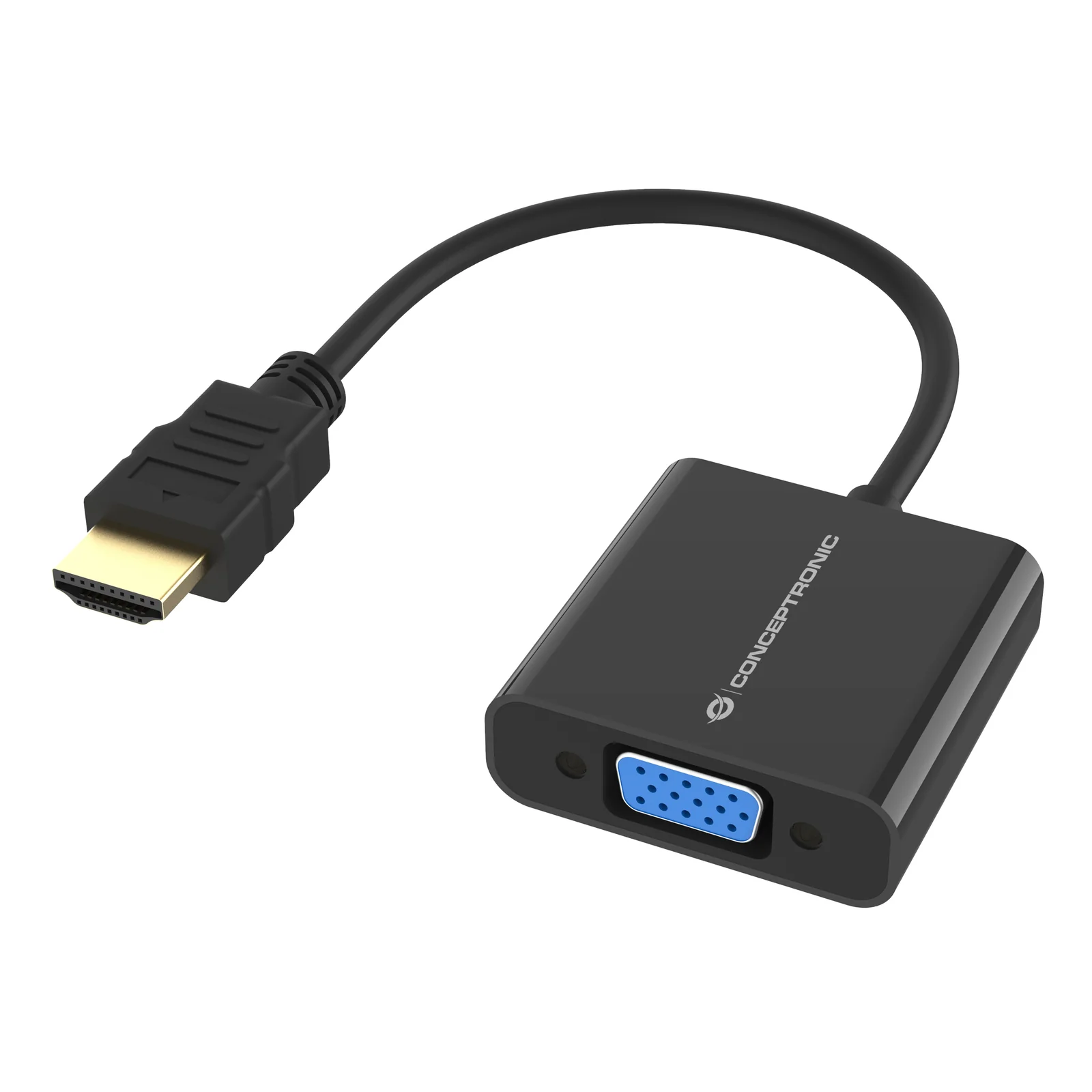 ABBY20B câble vidéo et adaptateur 0,25 m HDMI Type A (Standard) VGA (D-Sub) Noir