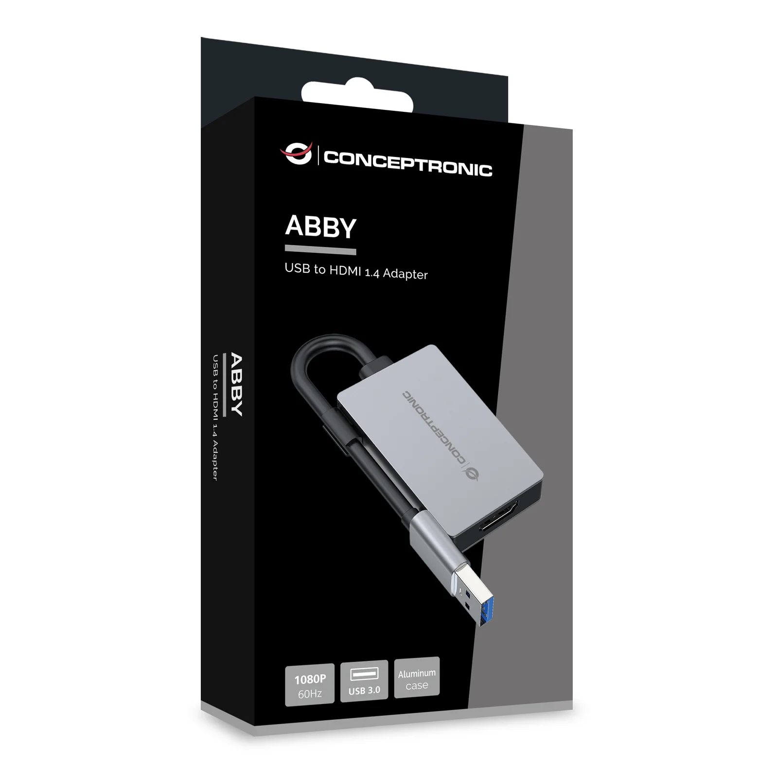 Conceptronic ABBY22G adaptateur graphique USB 1920 x 1080 pixels Gris