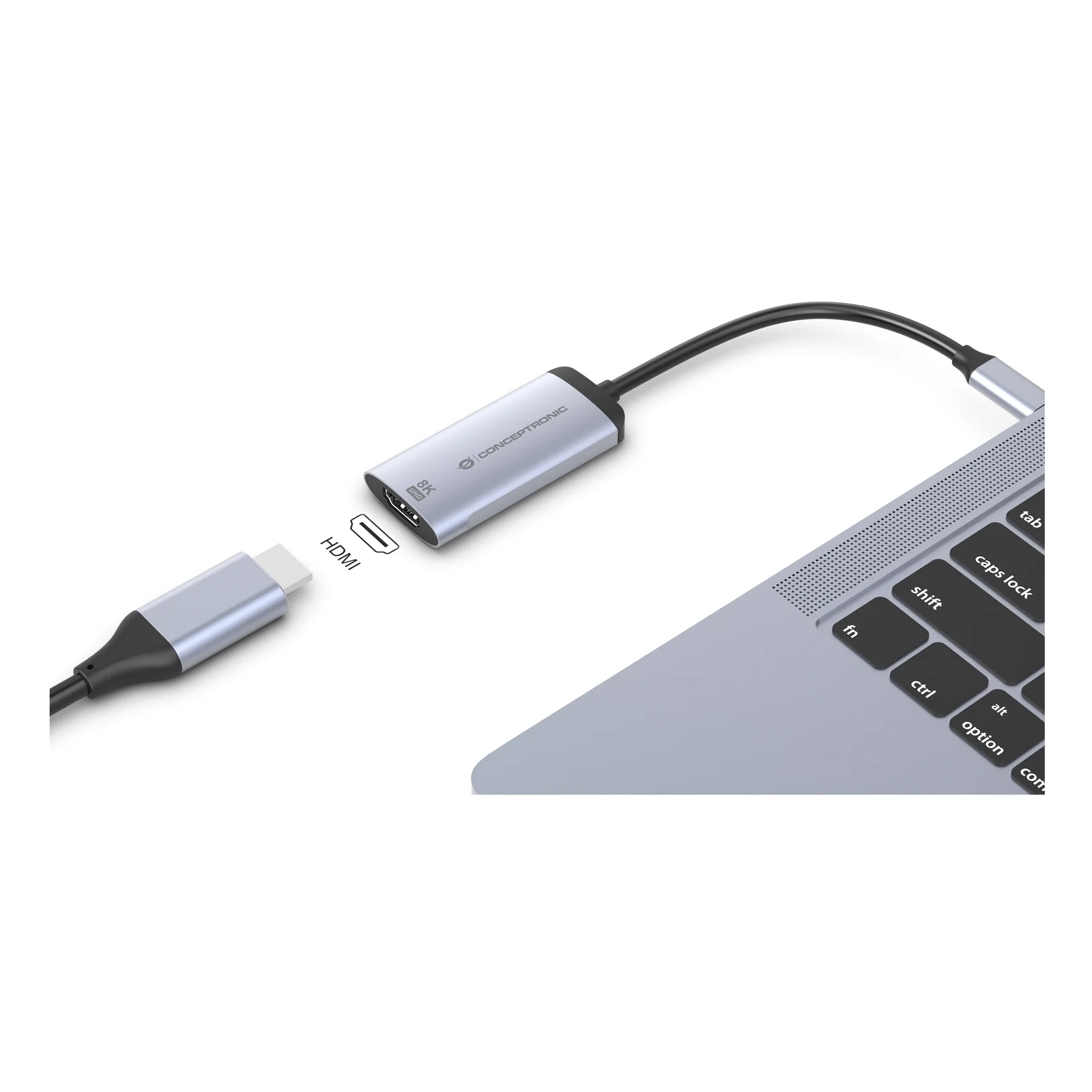 Conceptronic ABBY23G adaptateur graphique USB 7680 x 4320 pixels Argent