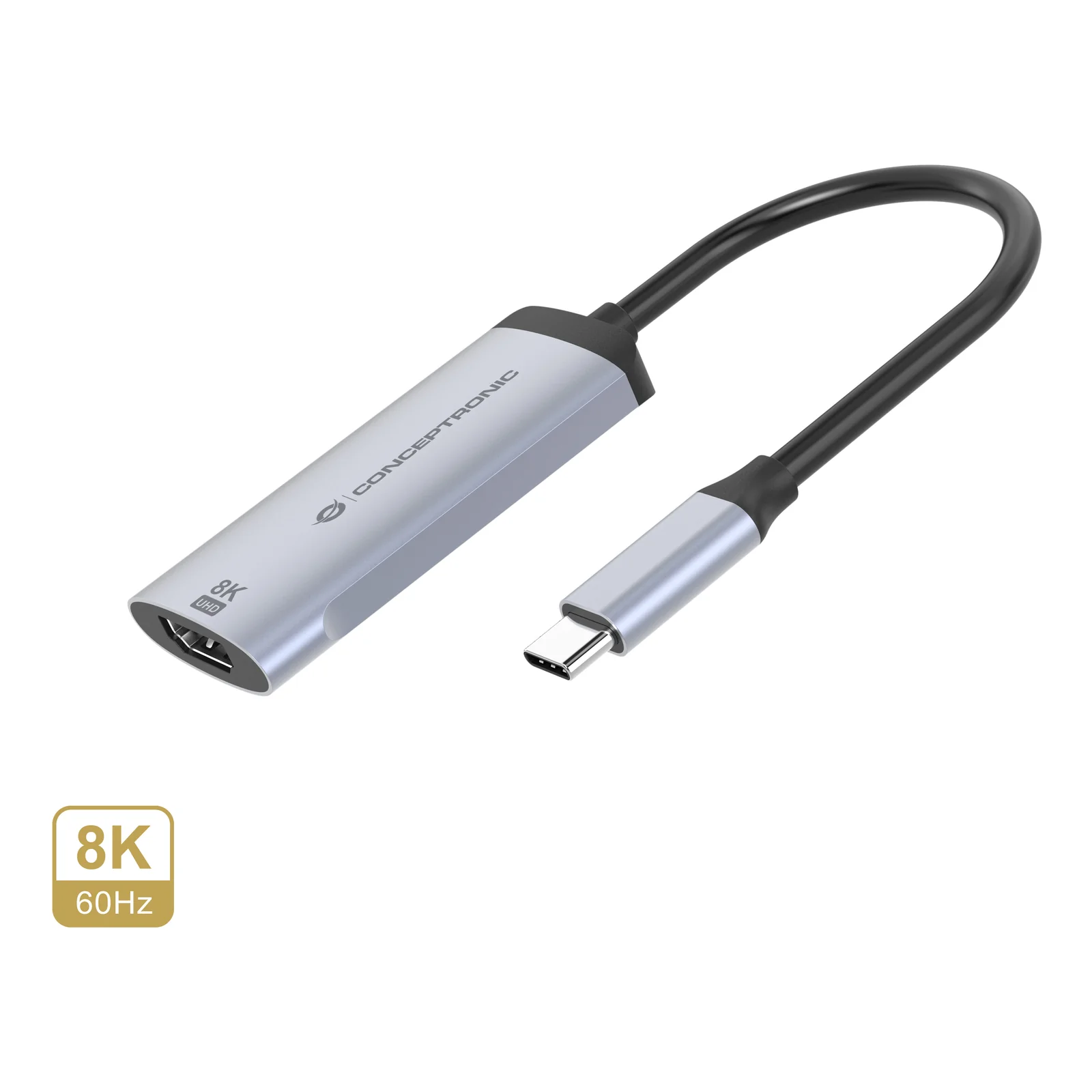 Conceptronic ABBY23G adaptateur graphique USB 7680 x 4320 pixels Argent