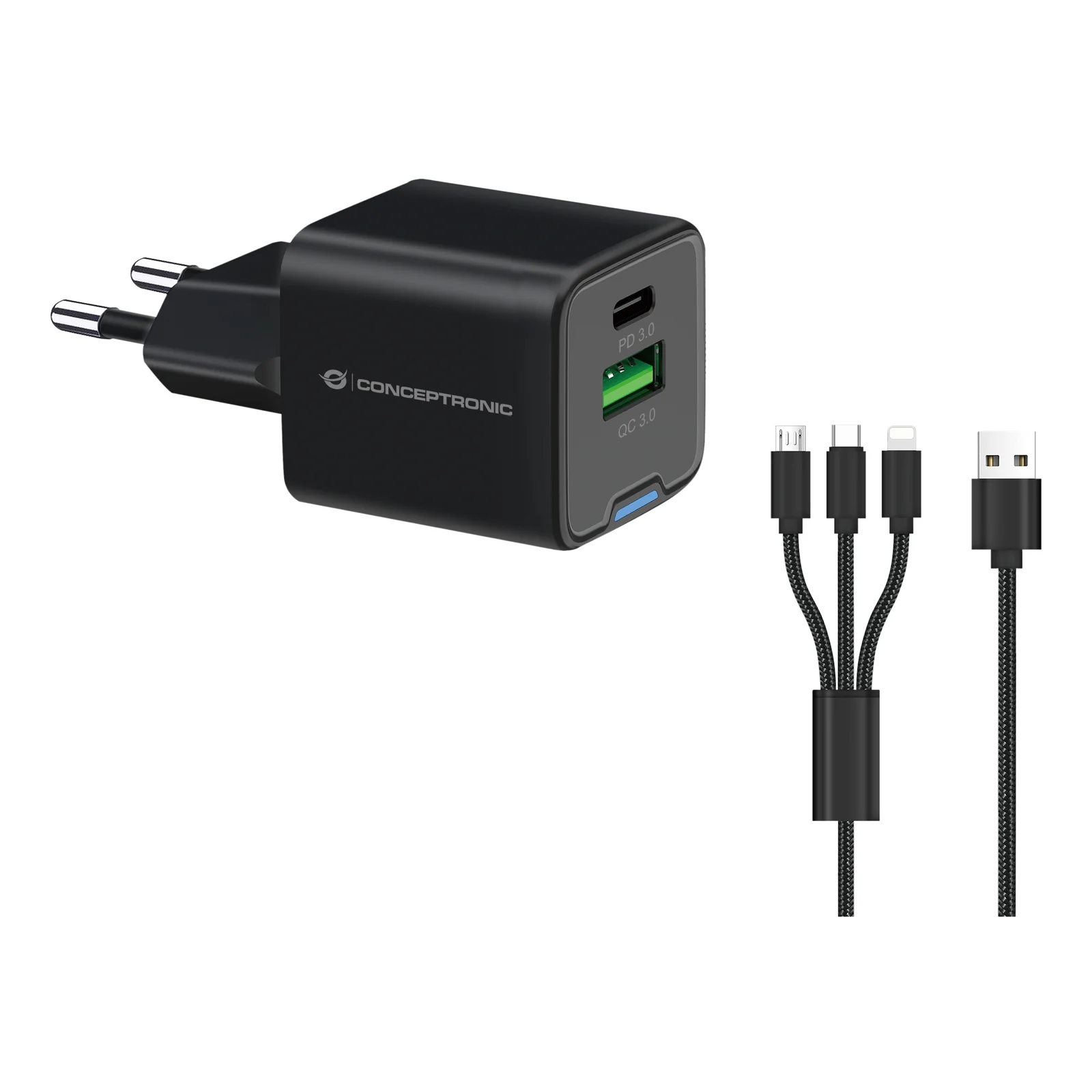 ALTHEA16B chargeur d'appareils mobiles Universel Noir Secteur Charge rapide Intérieure