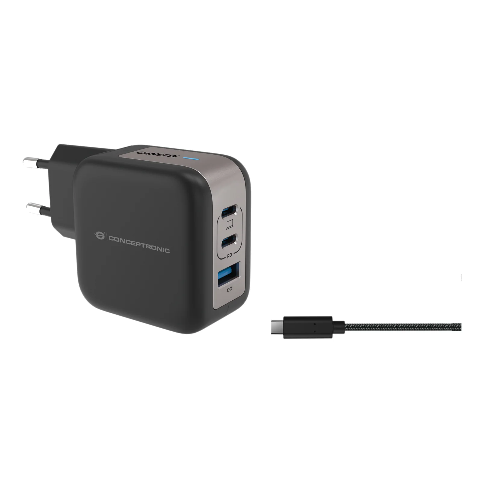 ALTHEA17B chargeur d'appareils mobiles Universel Noir Secteur Charge rapide Intérieure