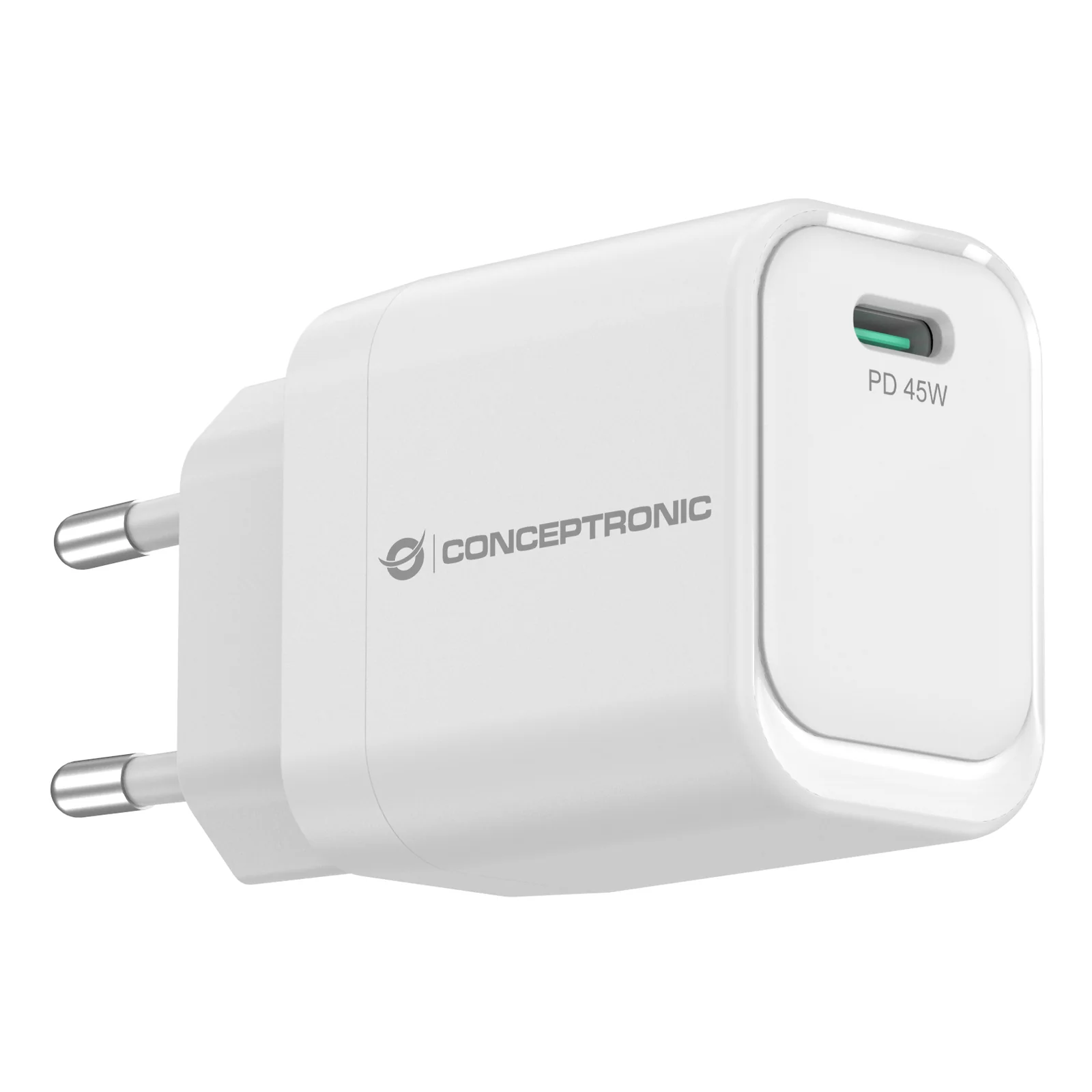 Conceptronic ALTHEA19W45 chargeur d'appareils mobiles Universel Blanc Secteur Charge rapide Intérieure