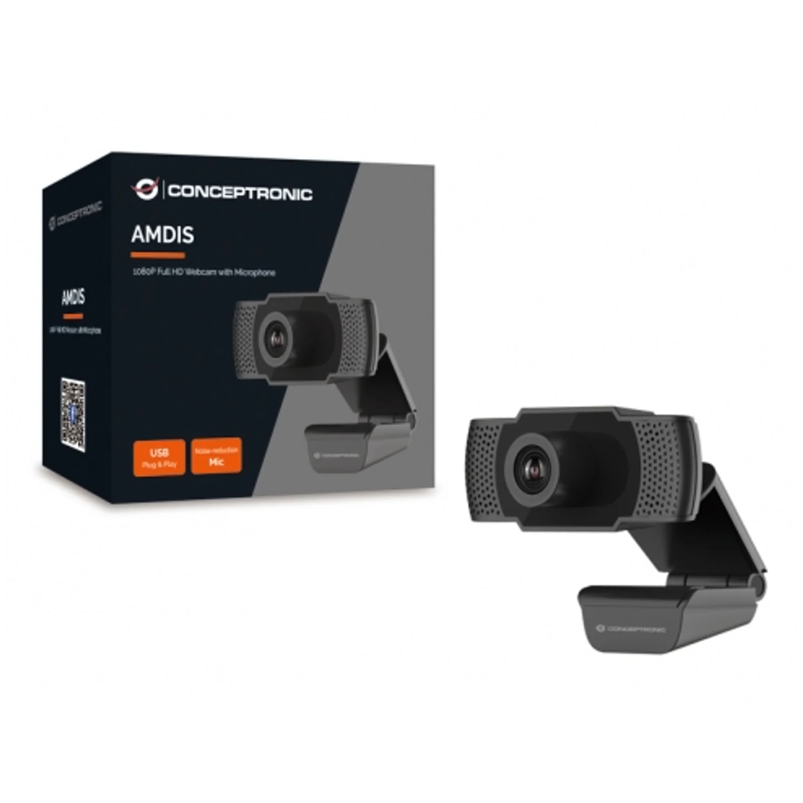 Conceptronic AMDIS webcam 2 MP 1920 x 1080 pixels USB 2.0 Noir