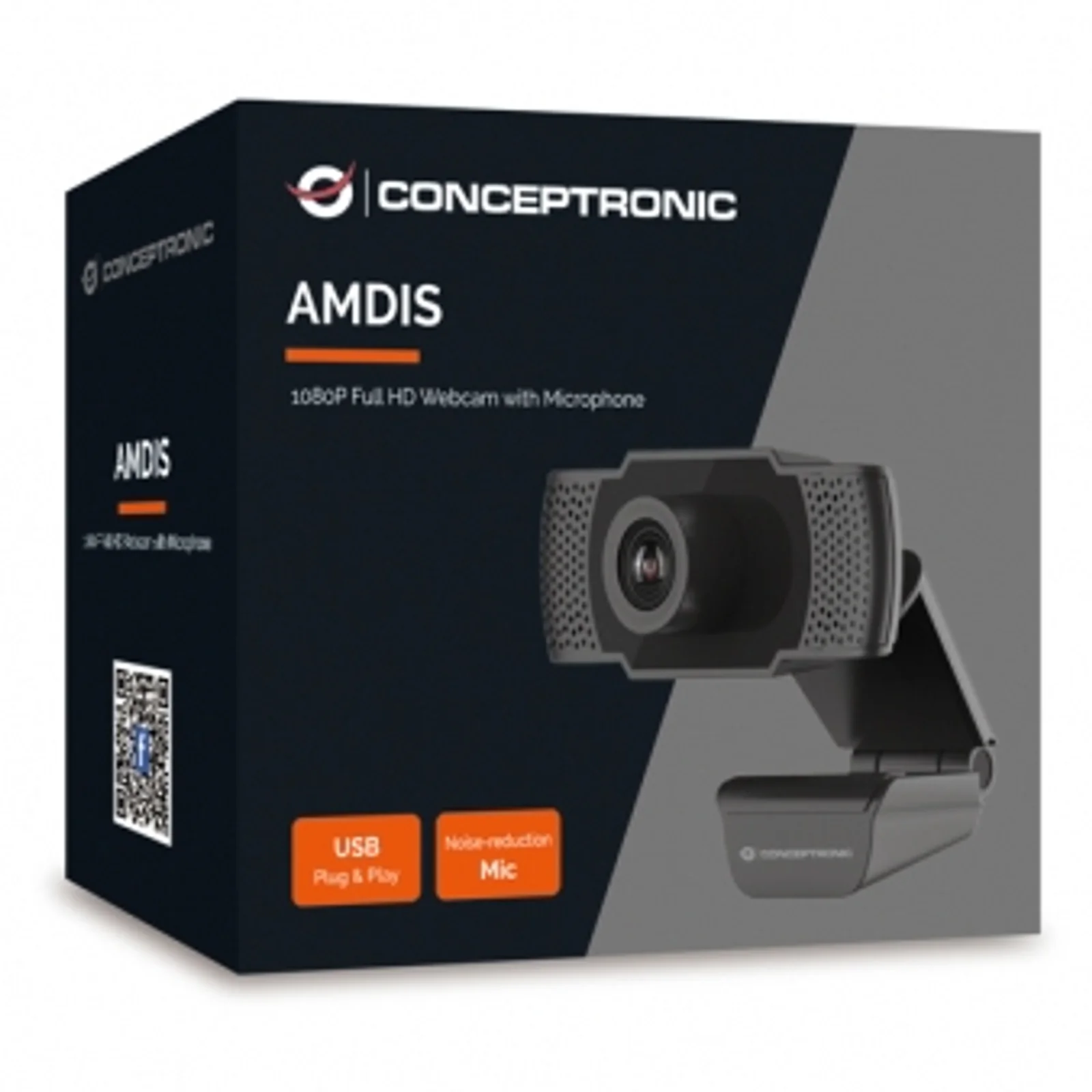 Conceptronic AMDIS webcam 2 MP 1920 x 1080 pixels USB 2.0 Noir