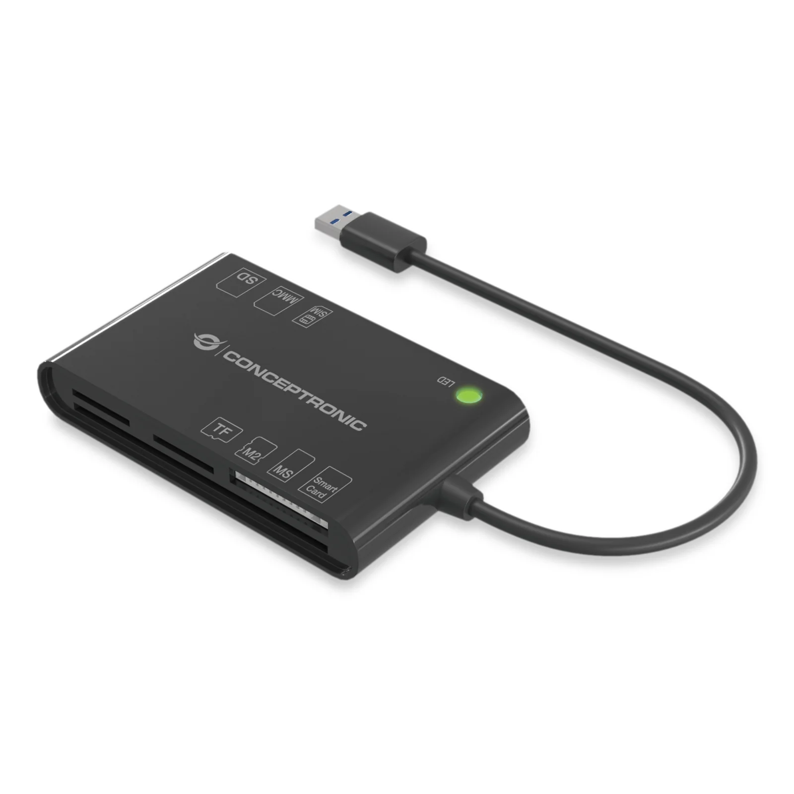 BIAN01B lecteur de cartes à puce Intérieure USB 3.2 Gen 1 (3.1 Gen 1) Noir