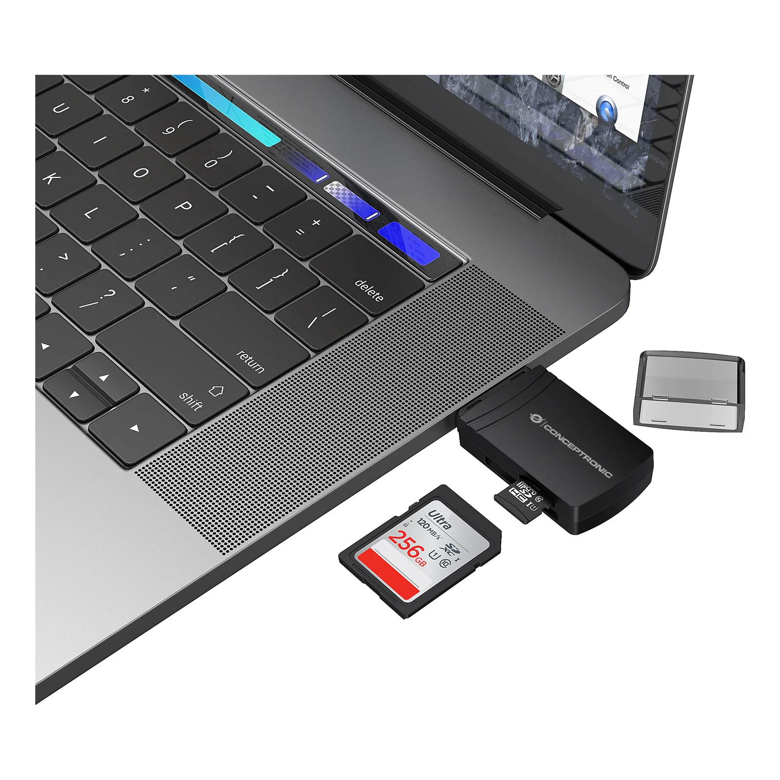 Conceptronic BIAN06B lecteur de carte mémoire USB 3.2 Gen 1 (3.1 Gen 1) Type-A Noir