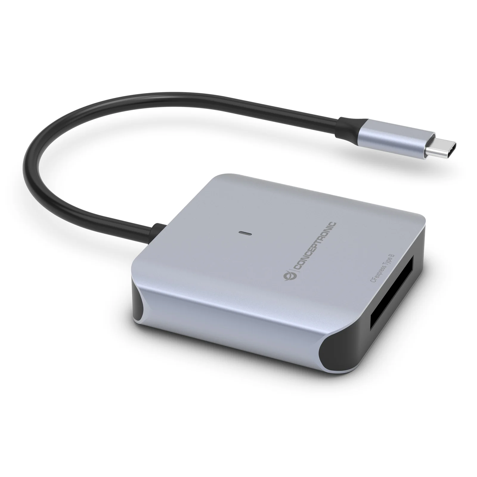 Conceptronic BIAN08G lecteur de carte mémoire USB 3.2 Gen 2 Type-C Gris
