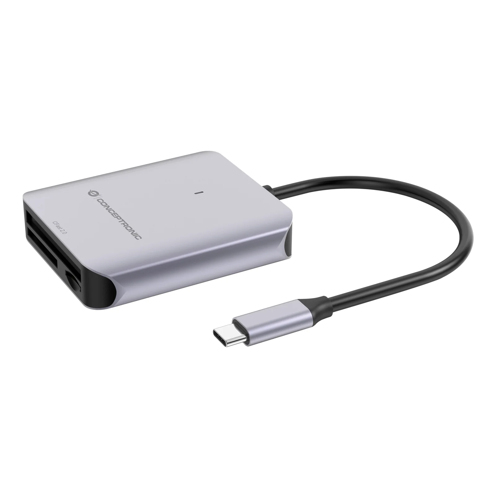 BIAN09G lecteur de carte mémoire USB 3.2 Gen 2 Type-C Gris