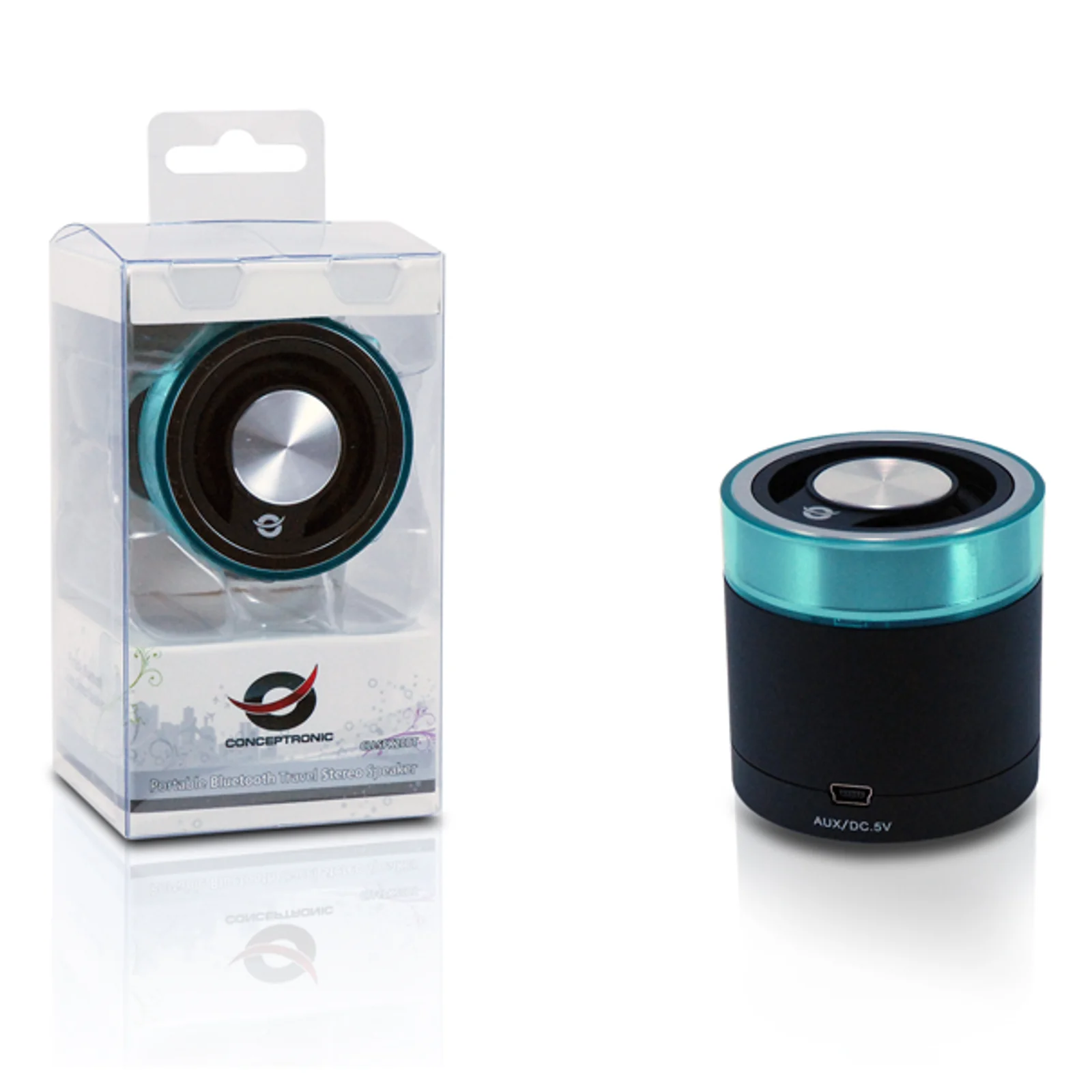 Conceptronic CLLSPK20BT haut-parleur portable et de fête Noir, Bleu 3 W