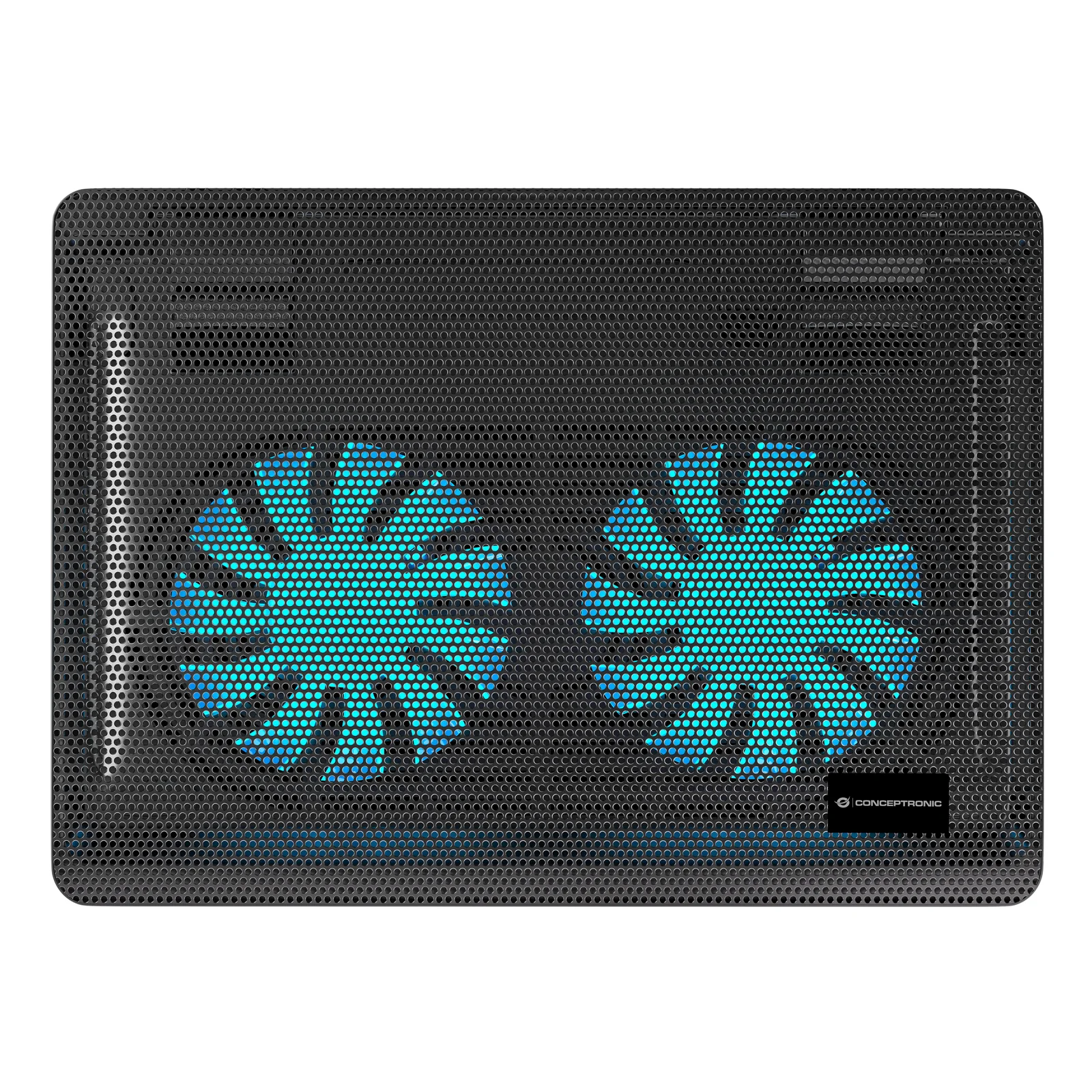 Conceptronic CNBCOOLPAD2F système de refroidissement pour ordinateurs portables 39,6 cm (15.6") 1000 tr/min Noir