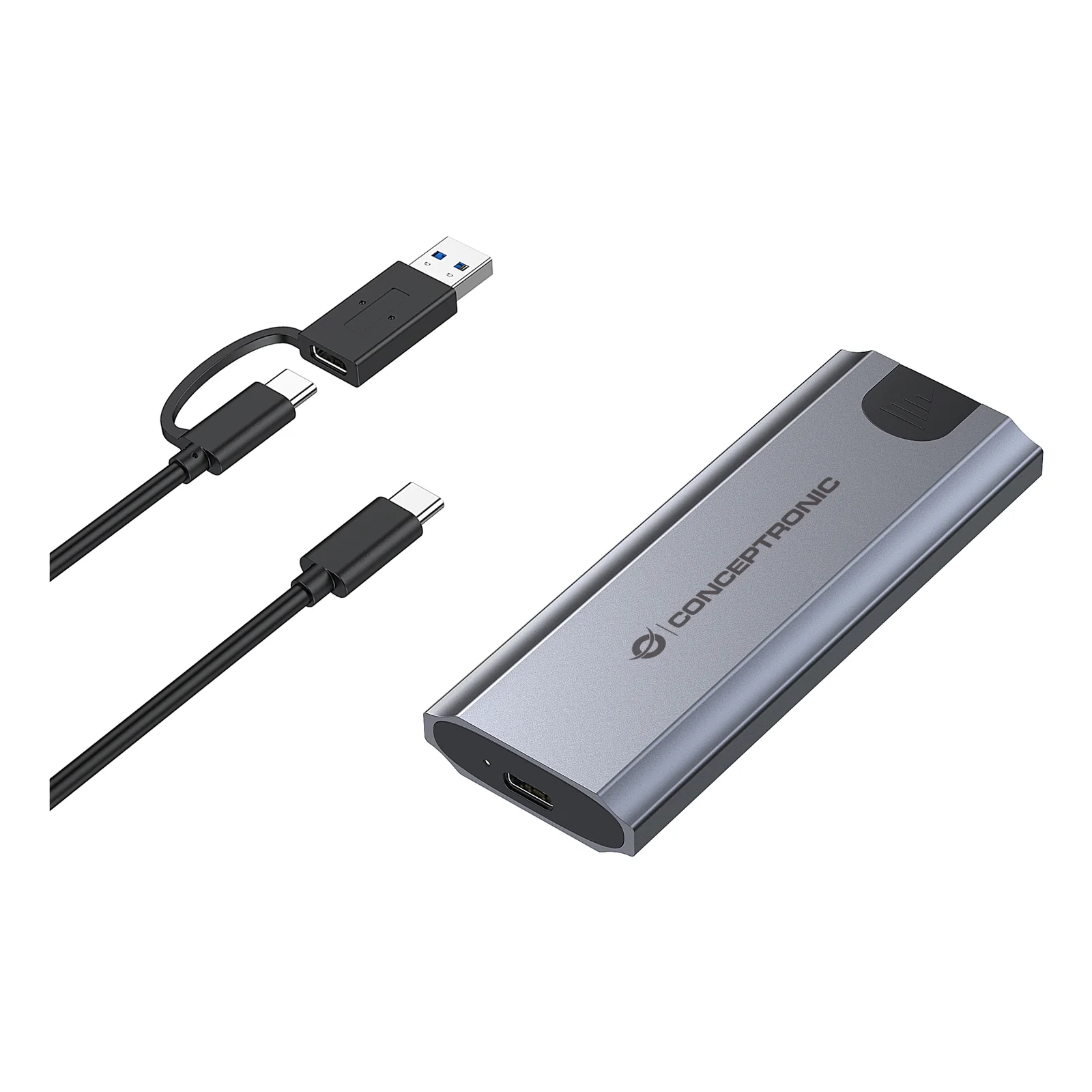 Conceptronic DANTE05G Boîtier de disques de stockage Enceinte ssd Gris M.2
