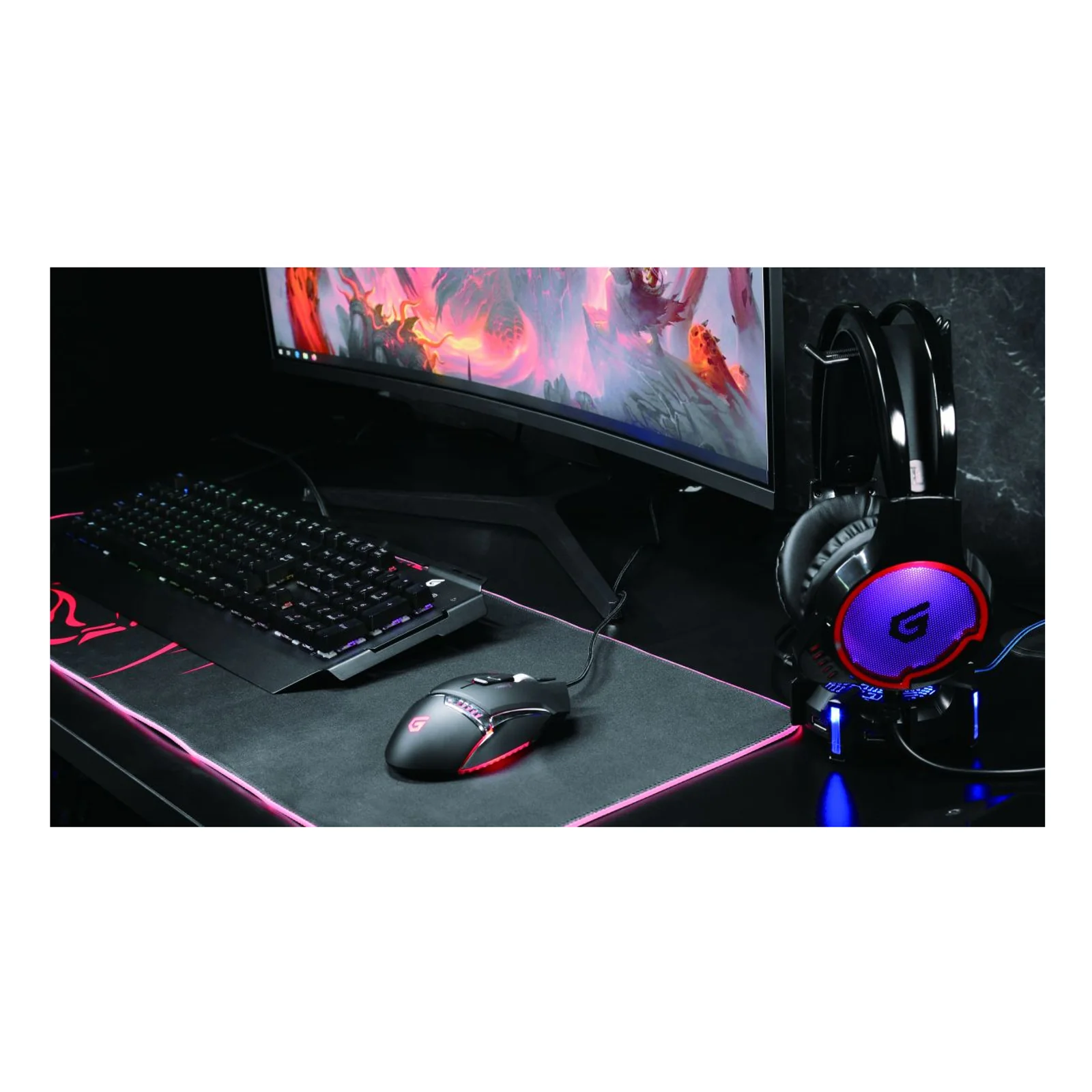 Conceptronic DJEBBEL 8 souris Gaming Droitier USB Type-A Optique 4000 DPI