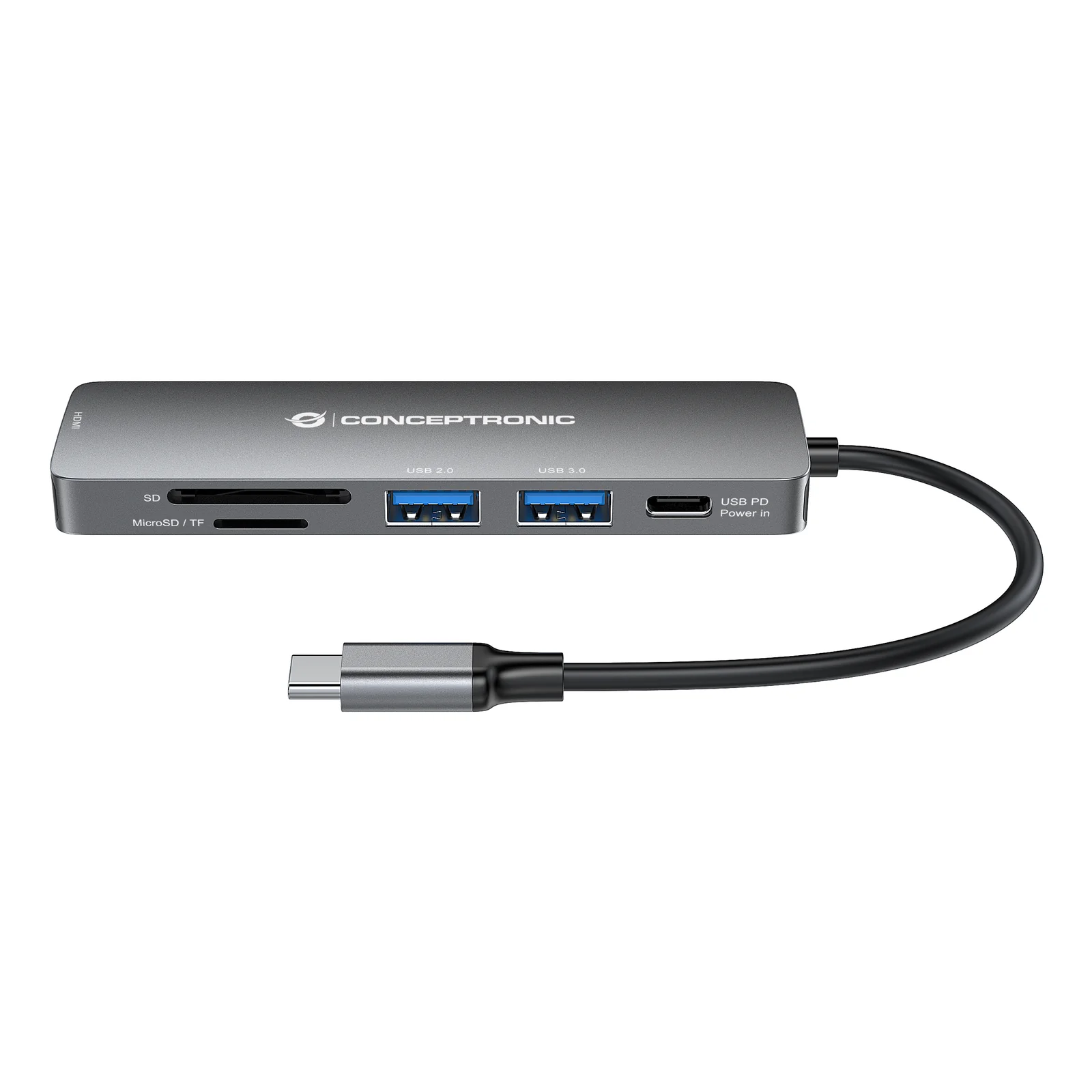 Conceptronic DONN11G station d'accueil Avec fil USB 3.2 Gen 1 (3.1 Gen 1) Type-C Gris