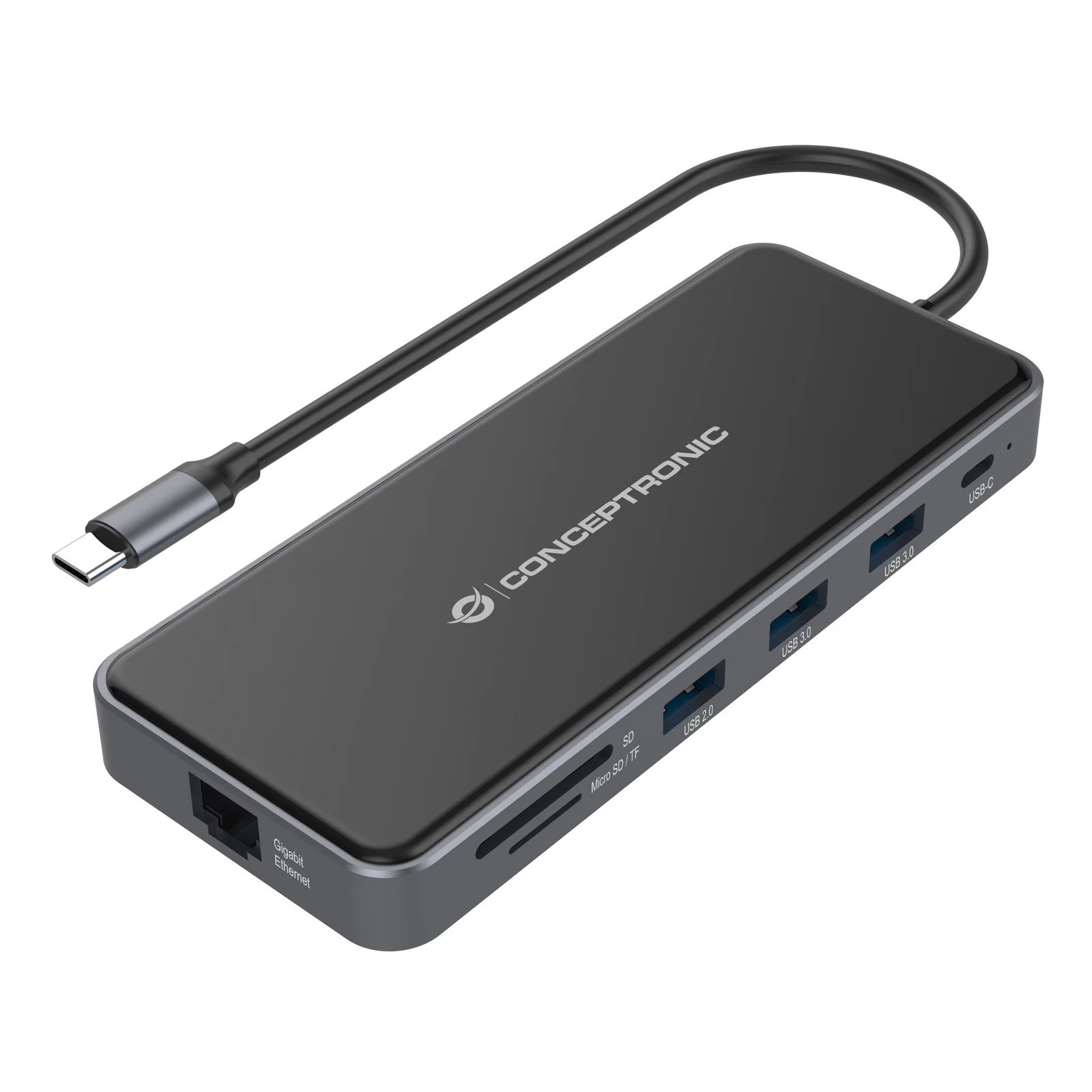 DONN15G station d'accueil Avec fil USB 3.2 Gen 1 (3.1 Gen 1) Type-C Gris