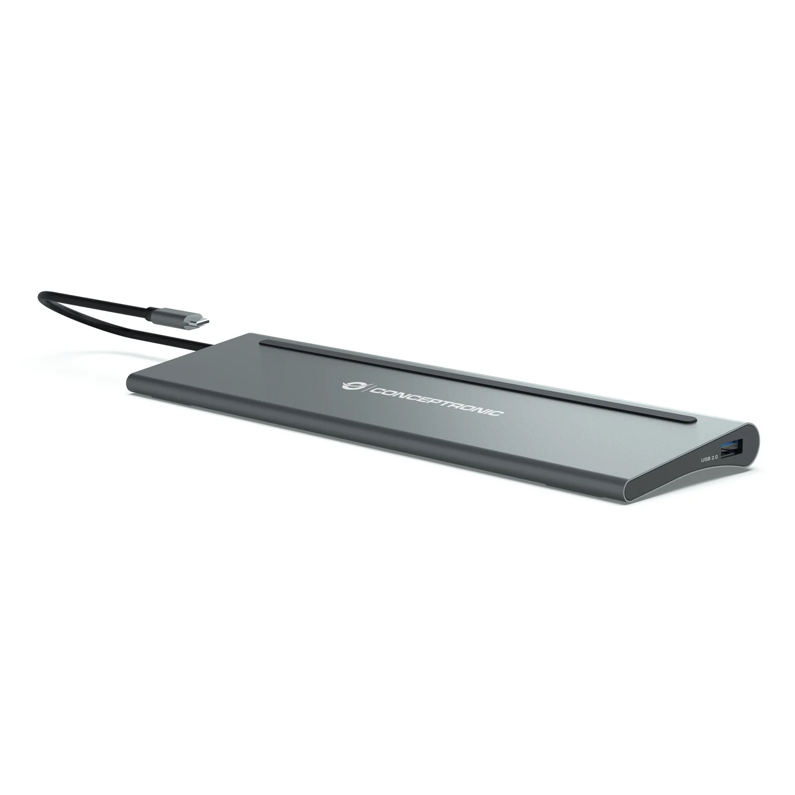 Conceptronic DONN17G station d'accueil Avec fil USB 3.2 Gen 1 (3.1 Gen 1) Type-C Gris