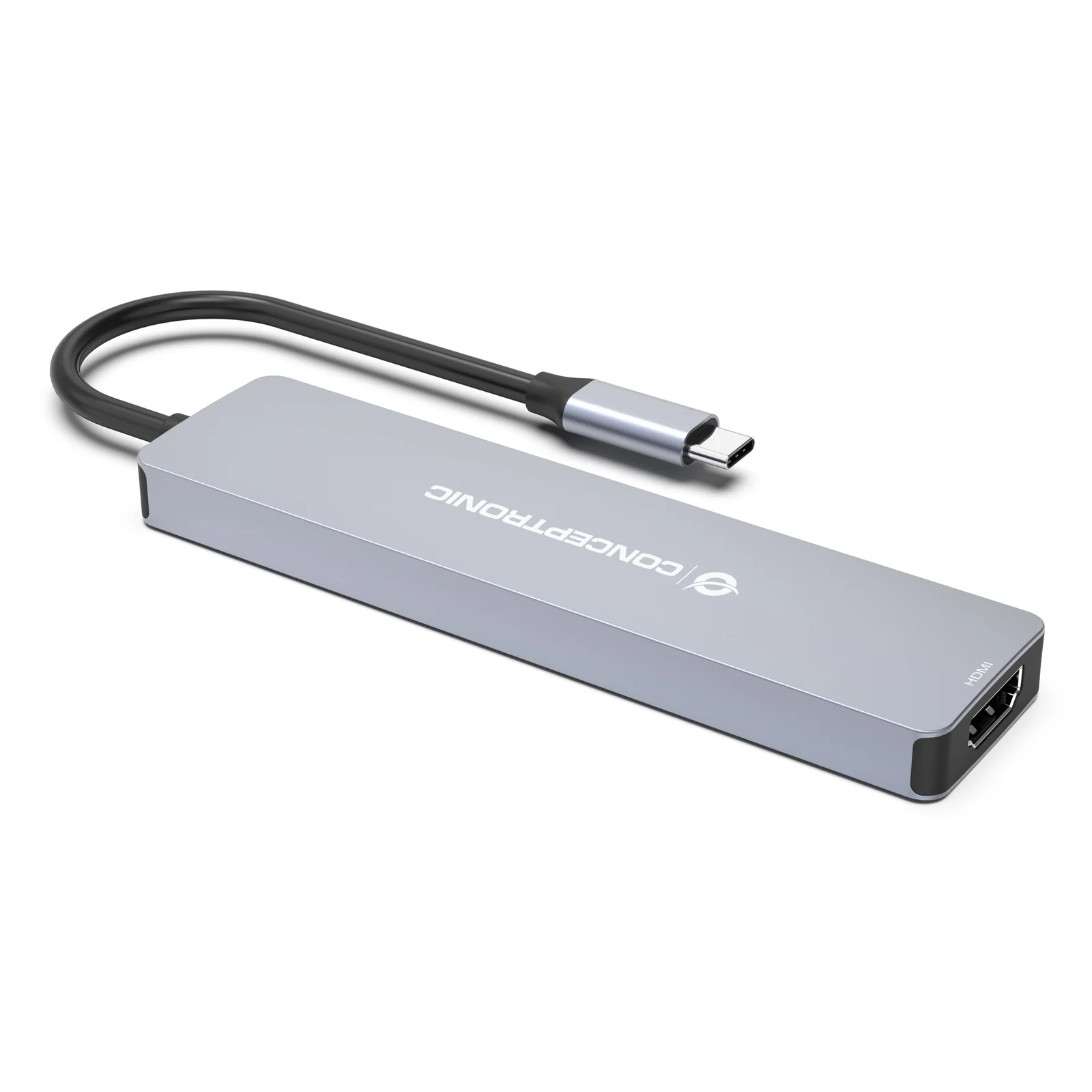 Conceptronic DONN19G station d'accueil Avec fil USB 3.2 Gen 1 (3.1 Gen 1) Type-C Gris