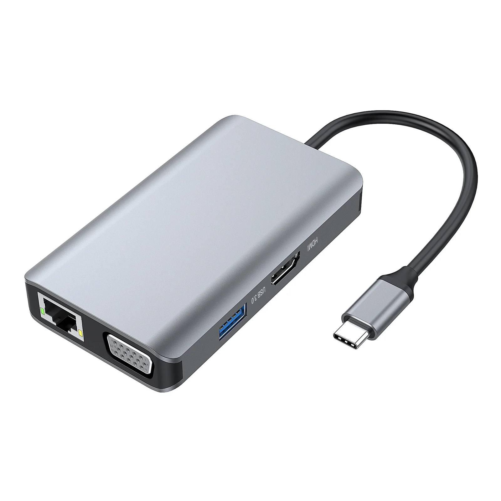 Conceptronic DONN21G station d'accueil Avec fil USB 3.2 Gen 1 (3.1 Gen 1) Type-C Gris