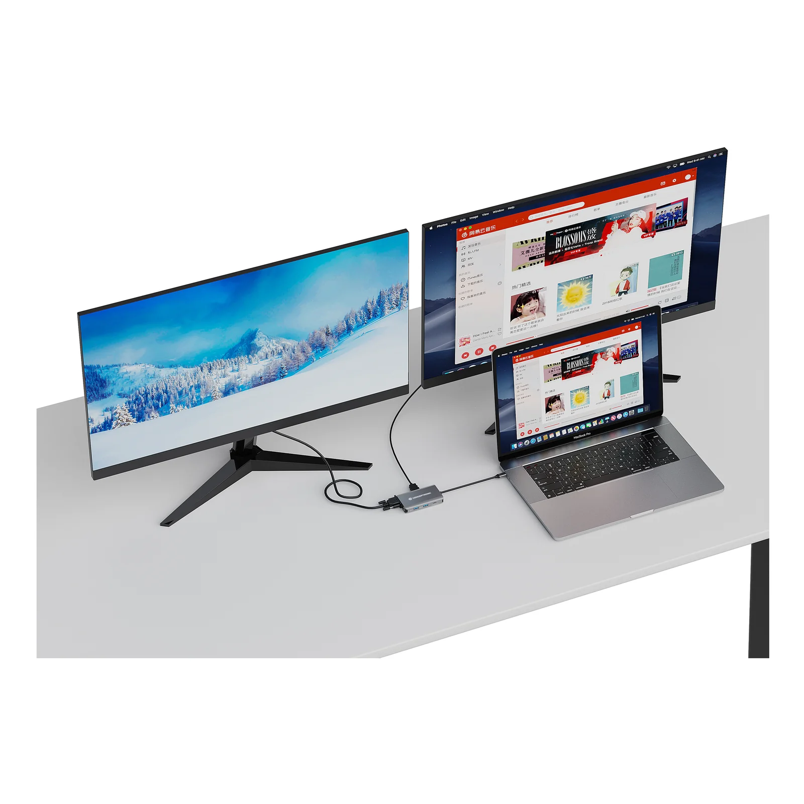 Conceptronic DONN21G station d'accueil Avec fil USB 3.2 Gen 1 (3.1 Gen 1) Type-C Gris