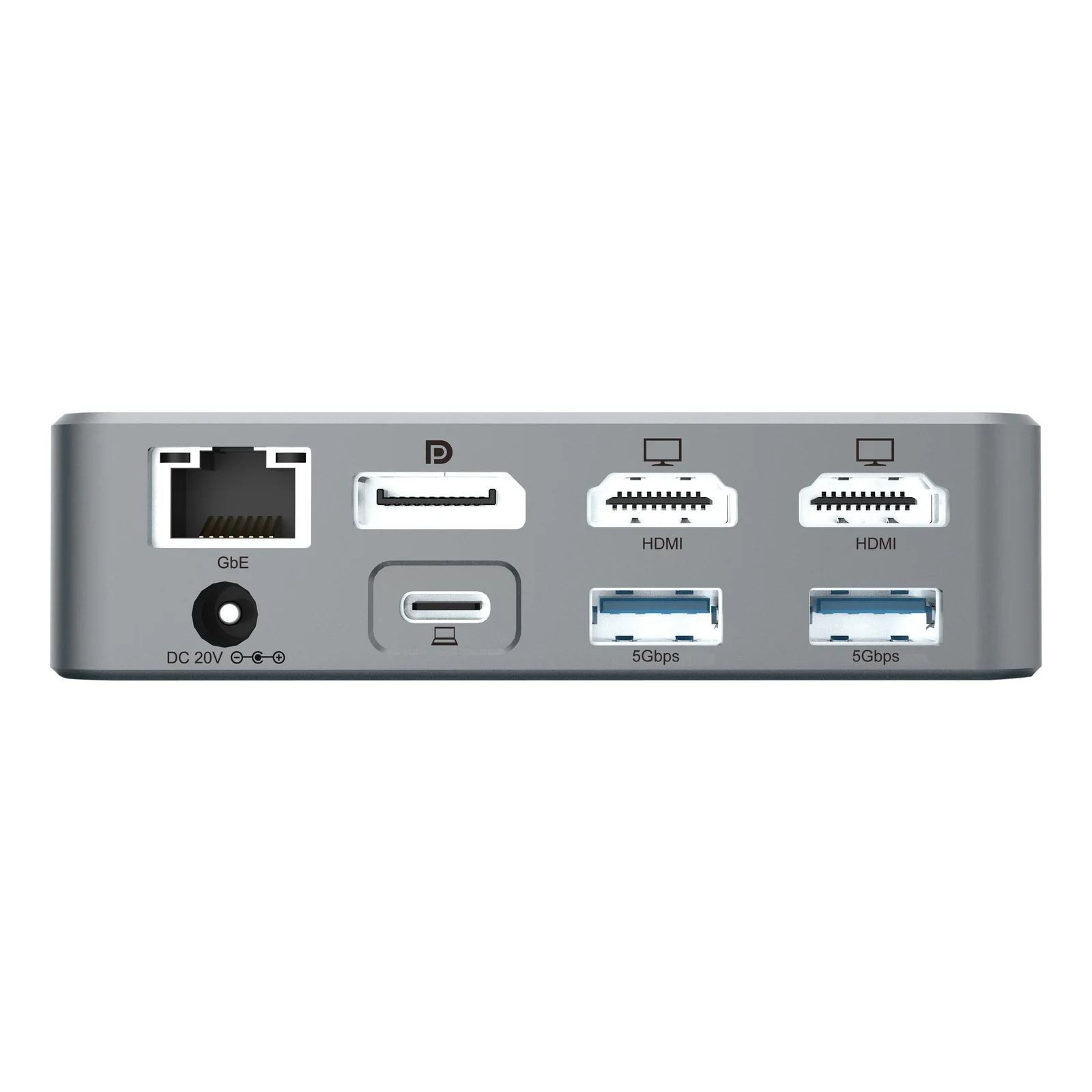 Conceptronic DONN25G station d'accueil Avec fil USB 3.2 Gen 2 (3.1 Gen 2) Type-C Argent