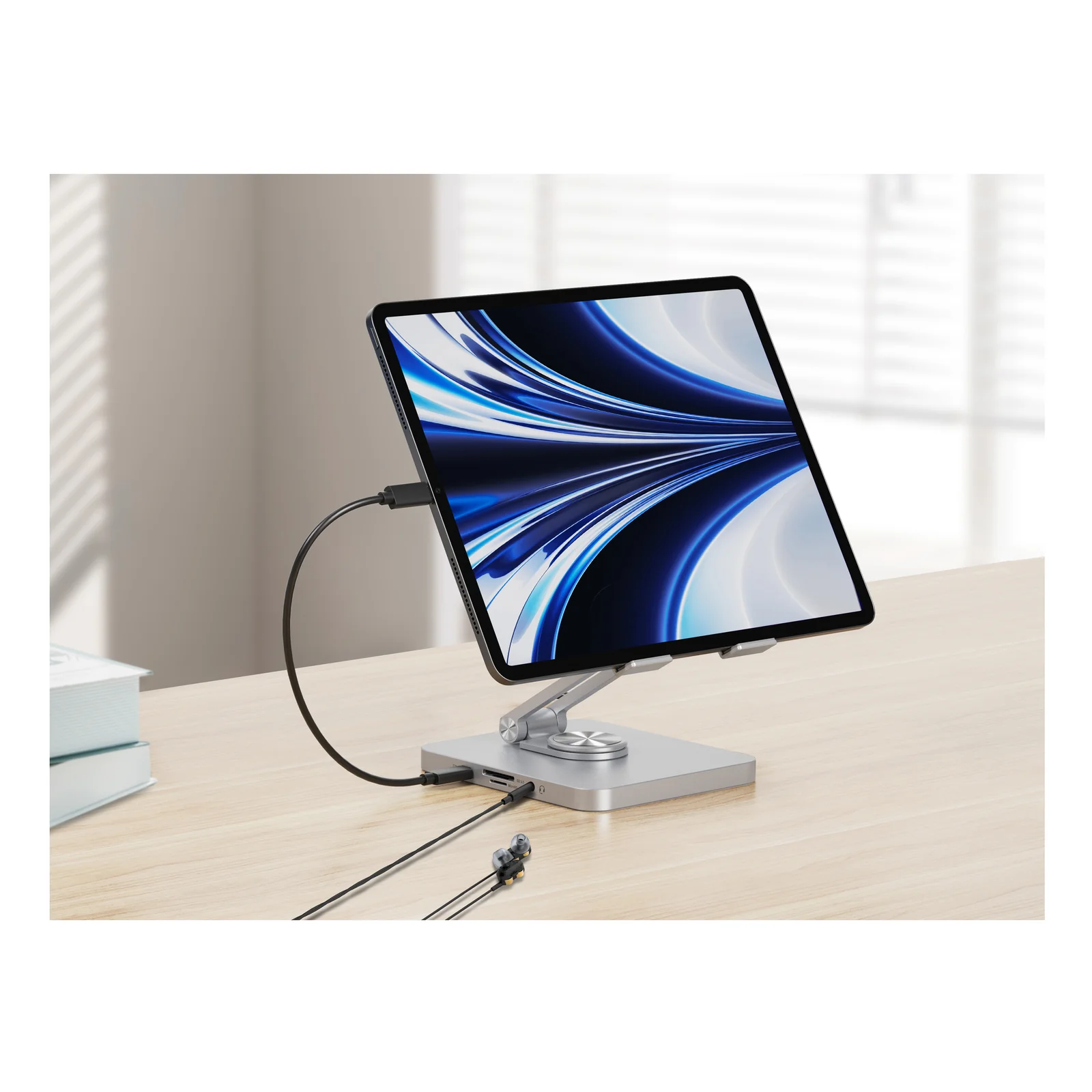 Conceptronic DONN26G chariot et support multimédia Argent Tablette
