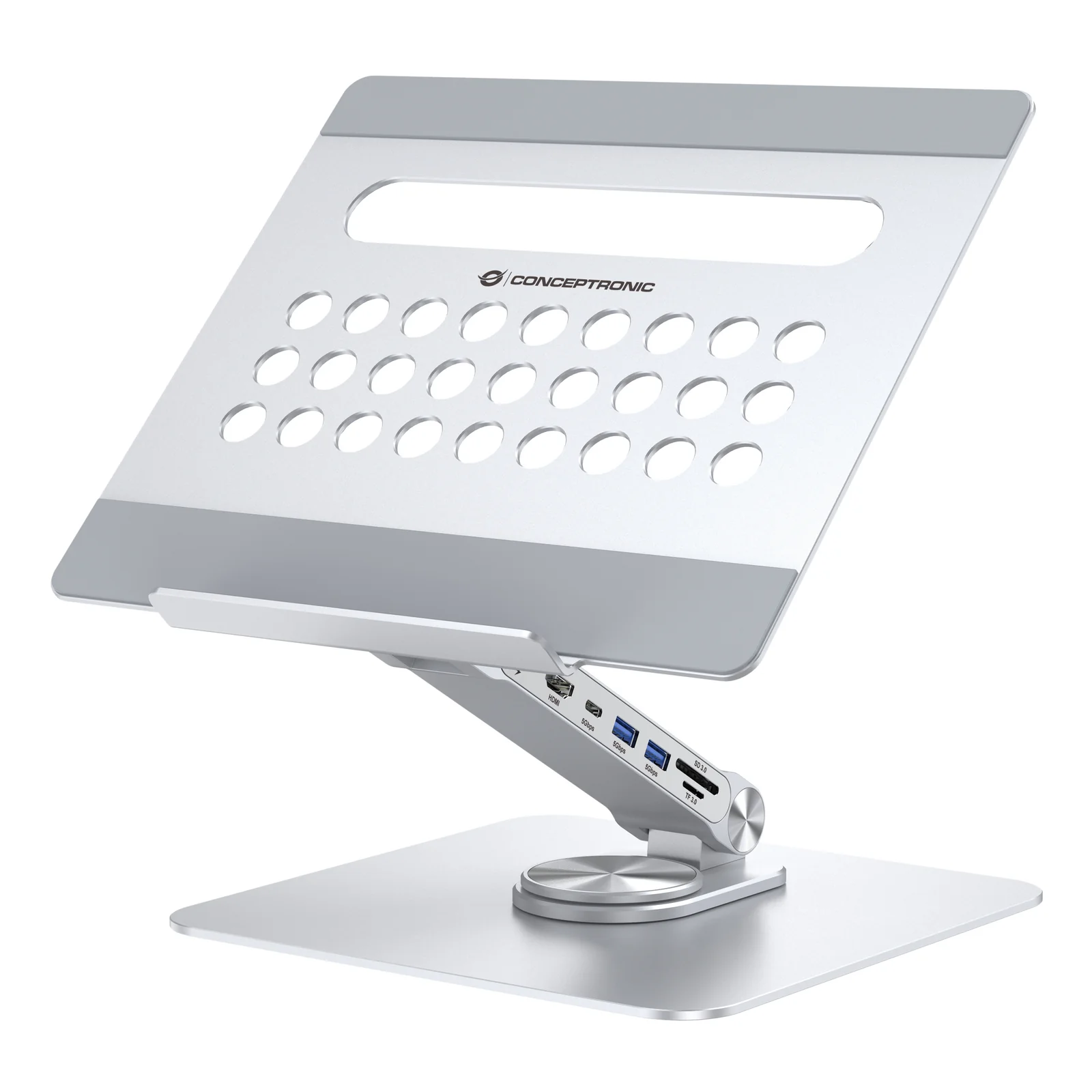 Conceptronic DONN27G Support de livres Supports de Laptop Argent
