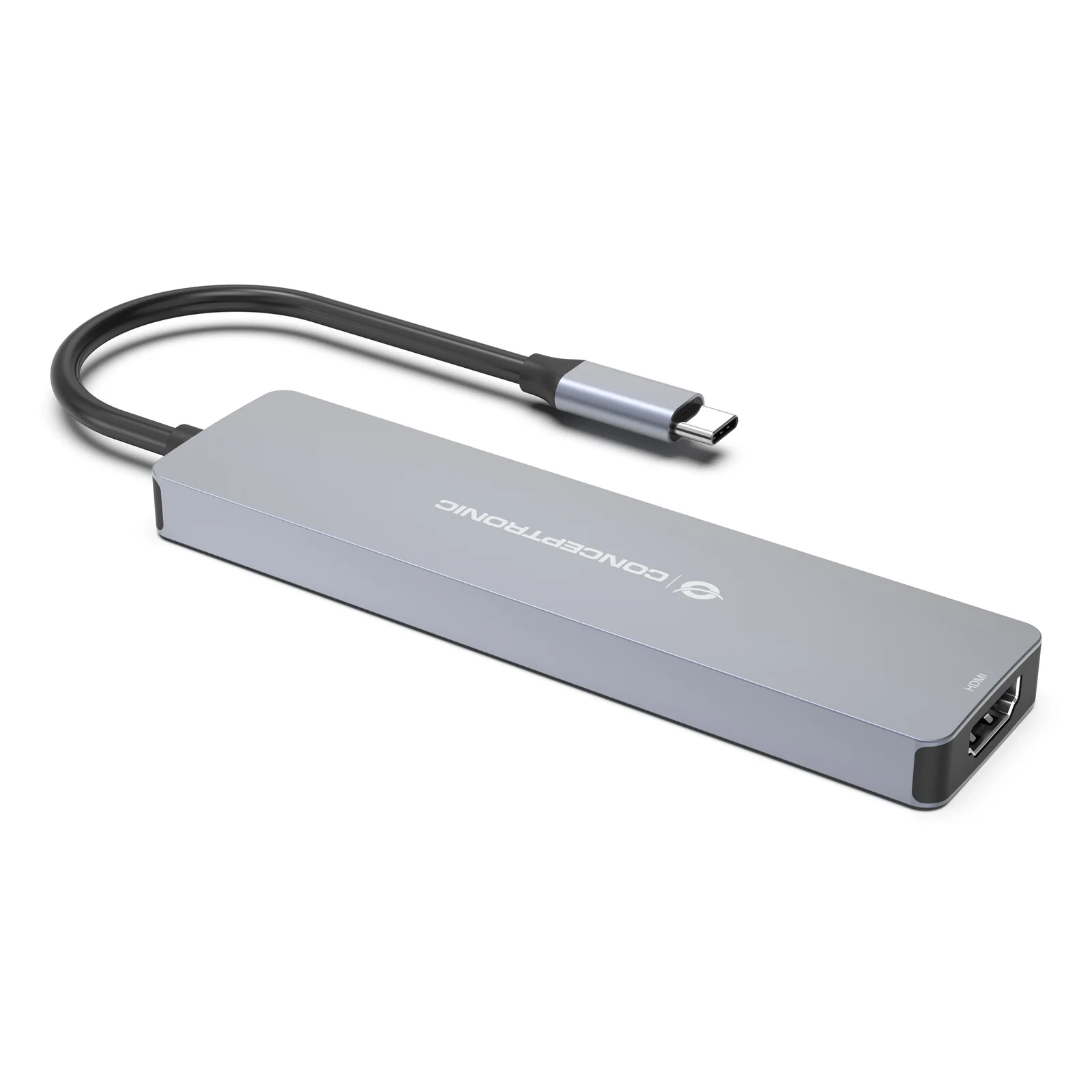 Conceptronic DONN28G Avec fil USB 3.2 Gen 1 (3.1 Gen 1) Type-C Gris