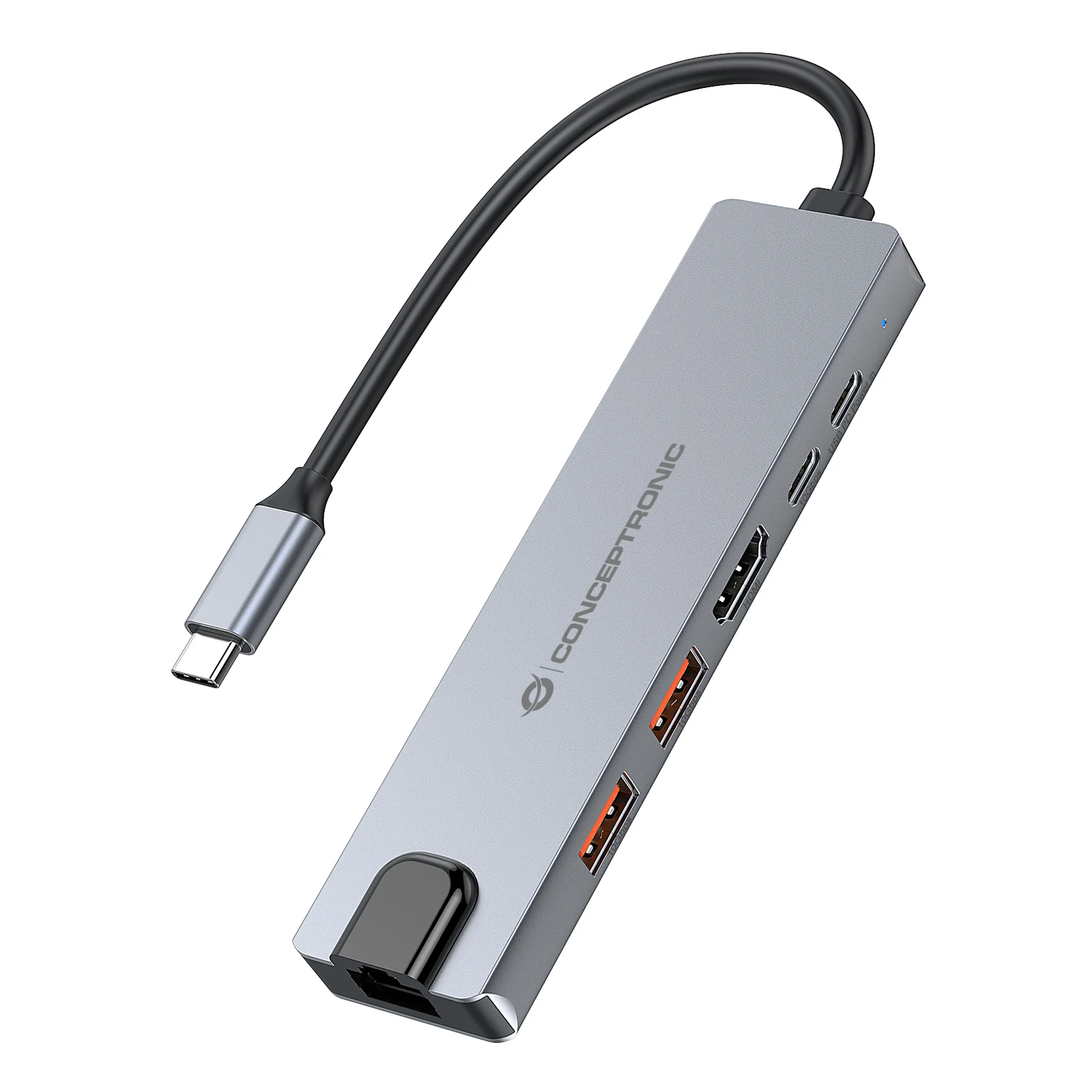 DONN29G station d'accueil Avec fil USB 3.2 Gen 2 (3.1 Gen 2) Type-C Gris